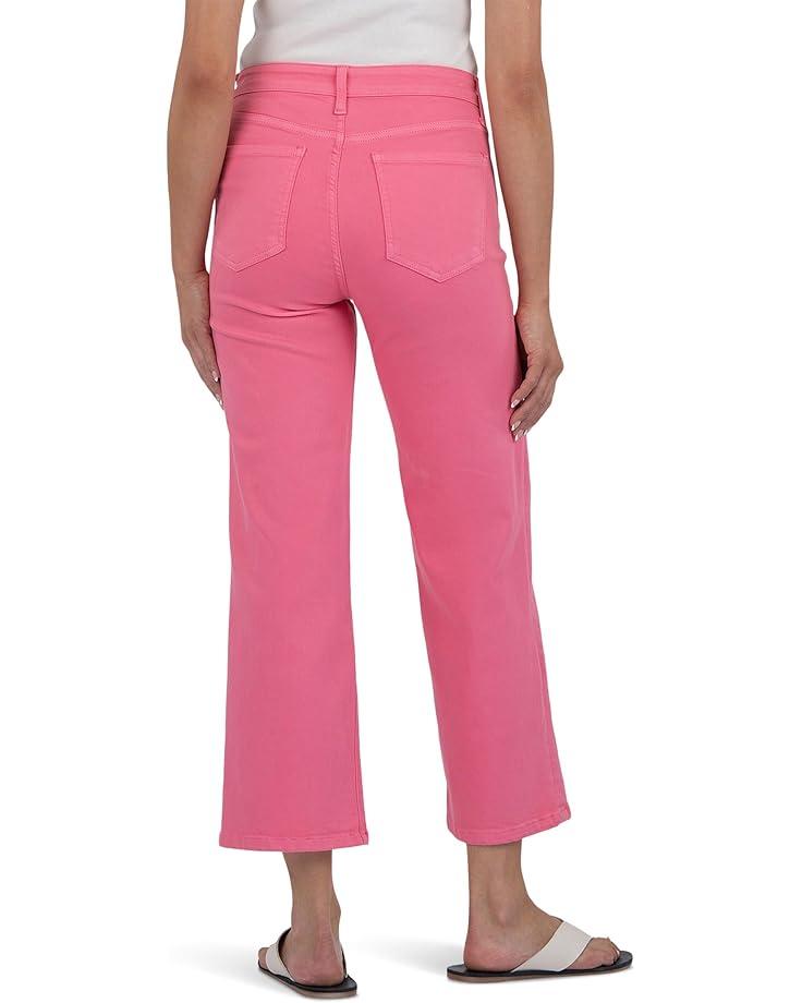 Petite Meg High Rise Fab Ab Wide Leg Raw Hem Product Image