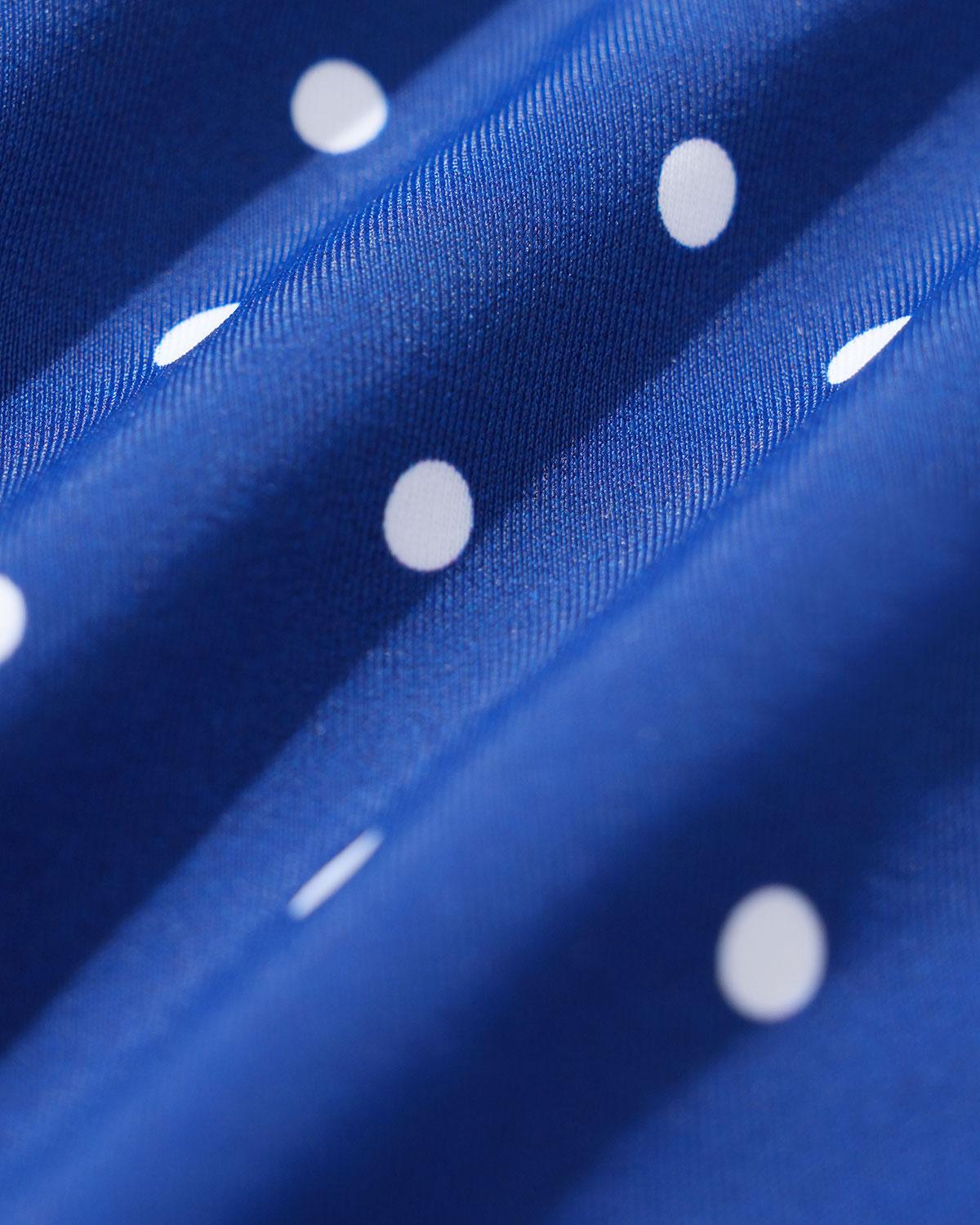 Blue Bowknot Polka Dot Underwire Bikini Sets Product Image