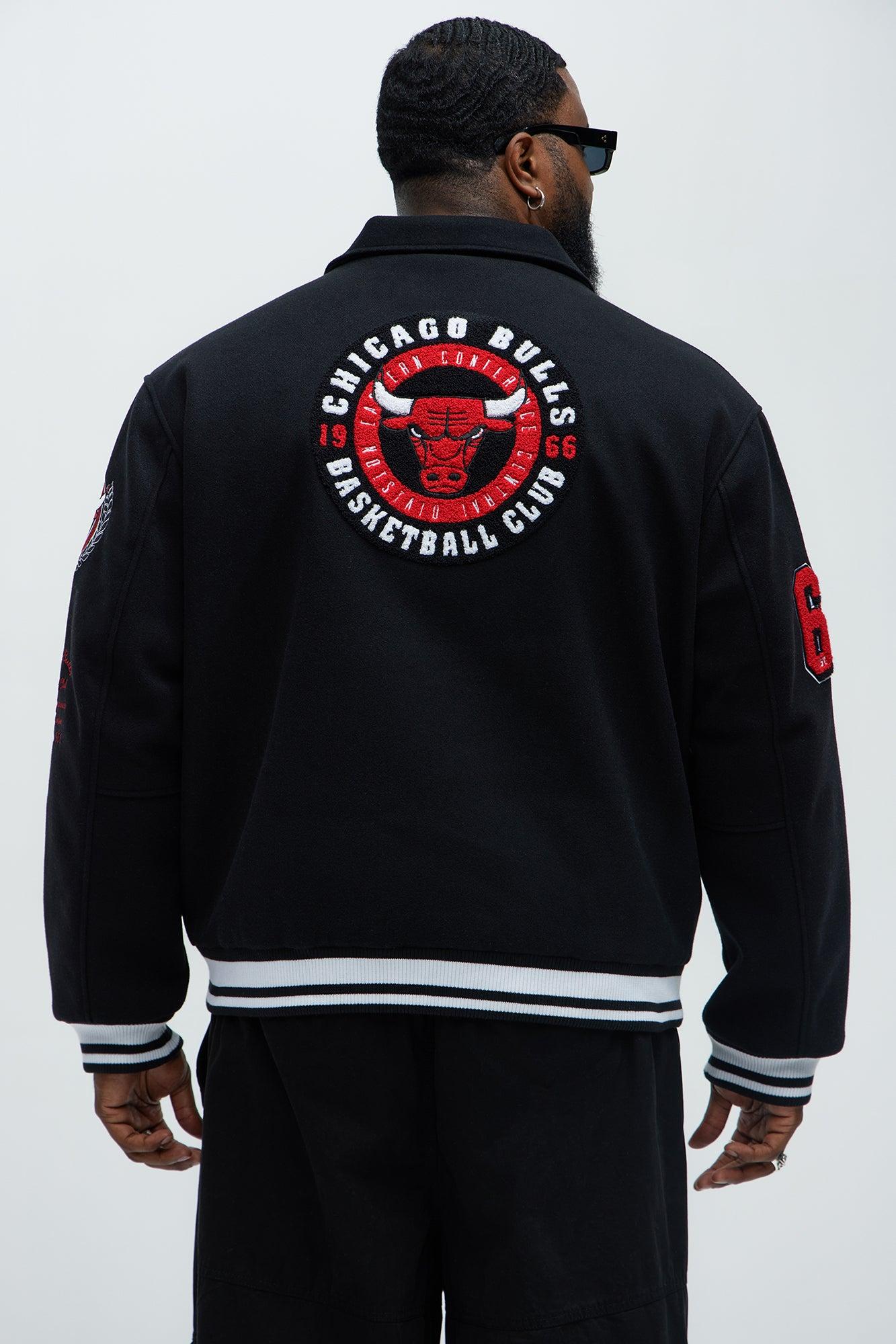 Bulls Ring Leader Varsity Jacket - Black/Red Male Product Image