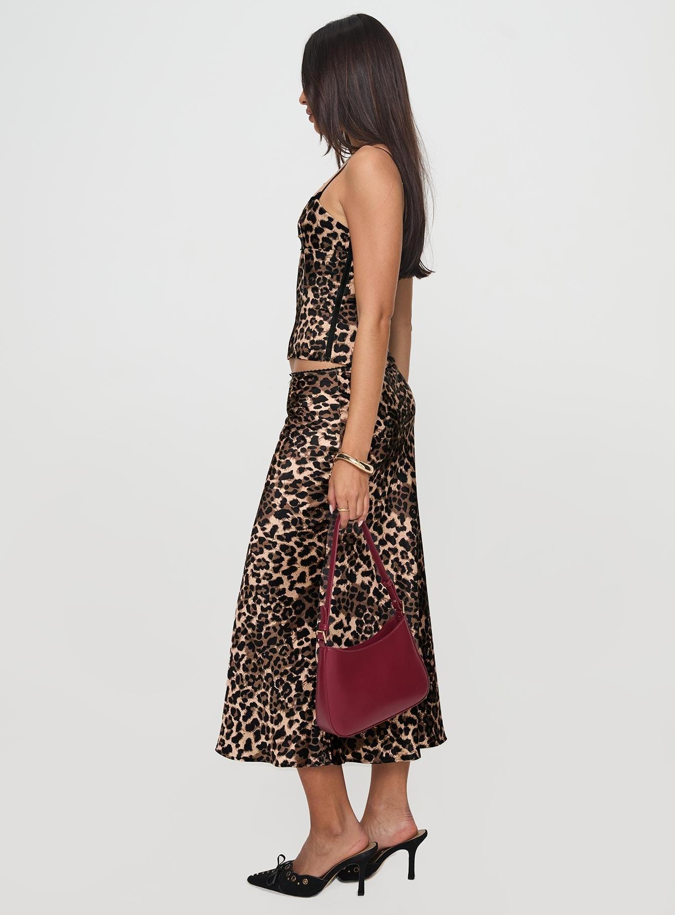 Enigmatic Maxi Skirt Leopard Product Image