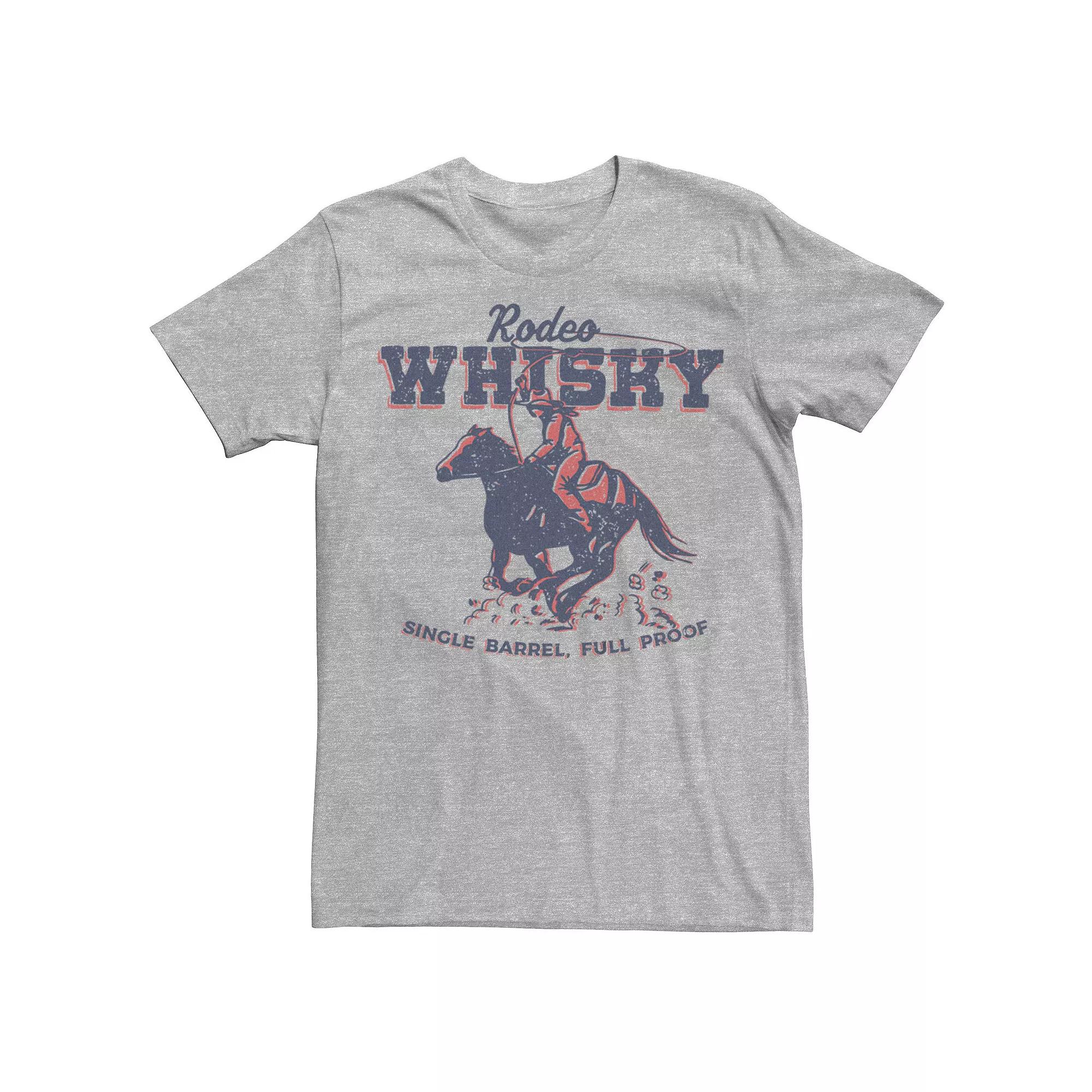 Men's Rodeo Whisky Single Barrel Full Proof Cowboy Graphic Tee,  Product Image