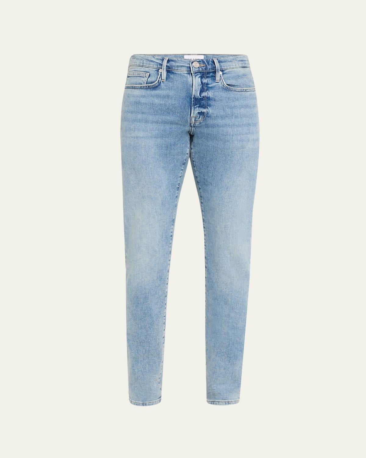Mens LHomme Super Stretch Slim-Fit Denim Jeans Product Image