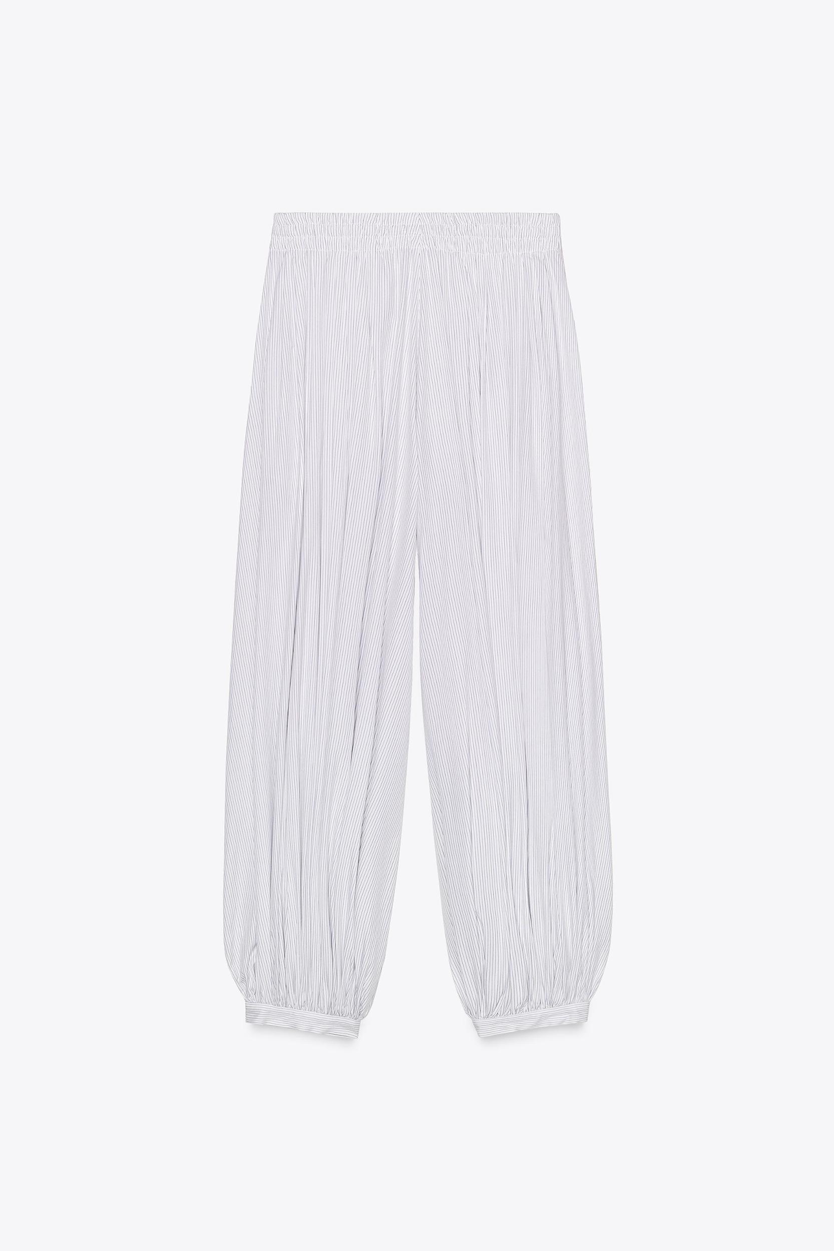 ZW COLLECTION STRIPED BALLOON PANTS Product Image