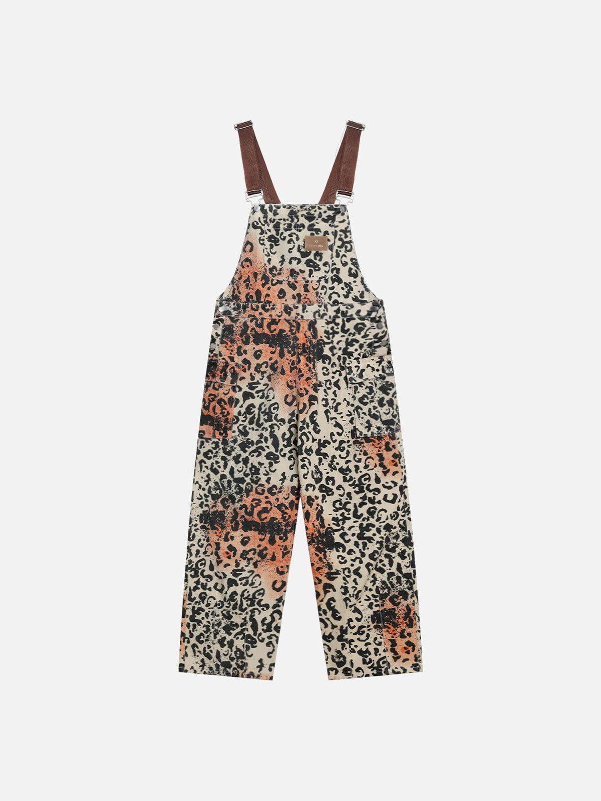 Aelfric Eden Apricot Leopard Overalls Product Image