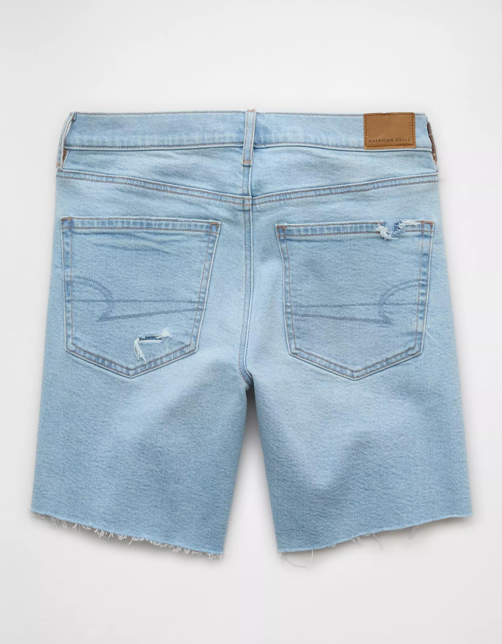 AE 8" Strigid Ripped Perfect Denim Bermuda Short Product Image