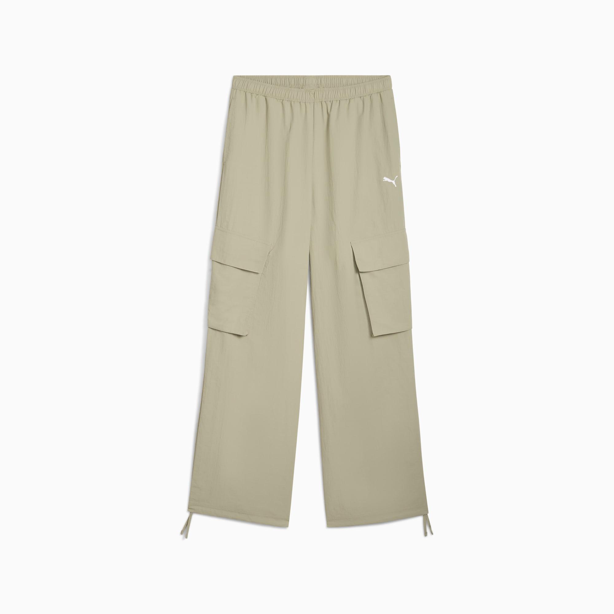 PUMA Wardrobe Essentials Women's Relaxed Woven Cargo Pants Product Image