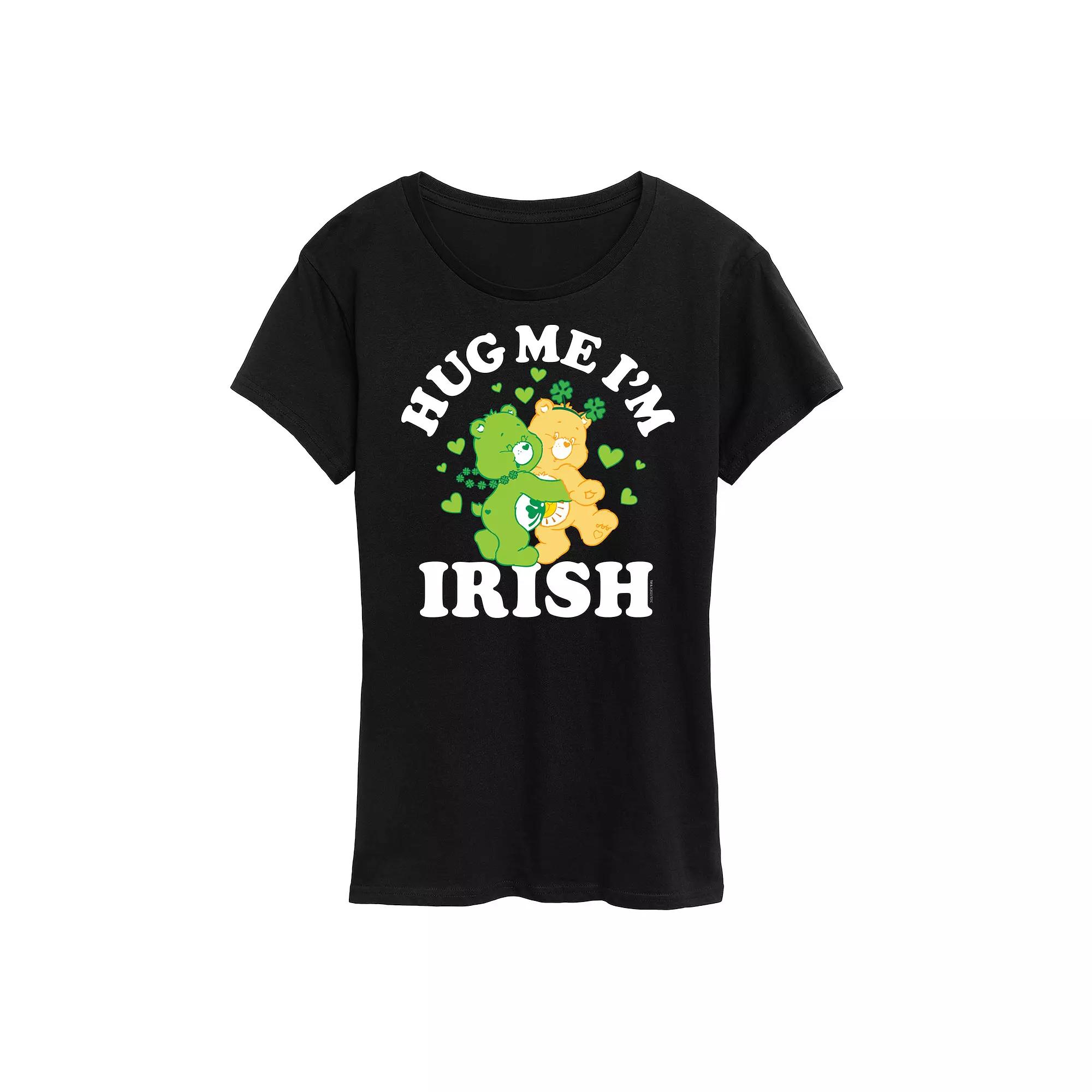 Women's Care Bears Hug Me I'm Irish Graphic Tee,  Product Image