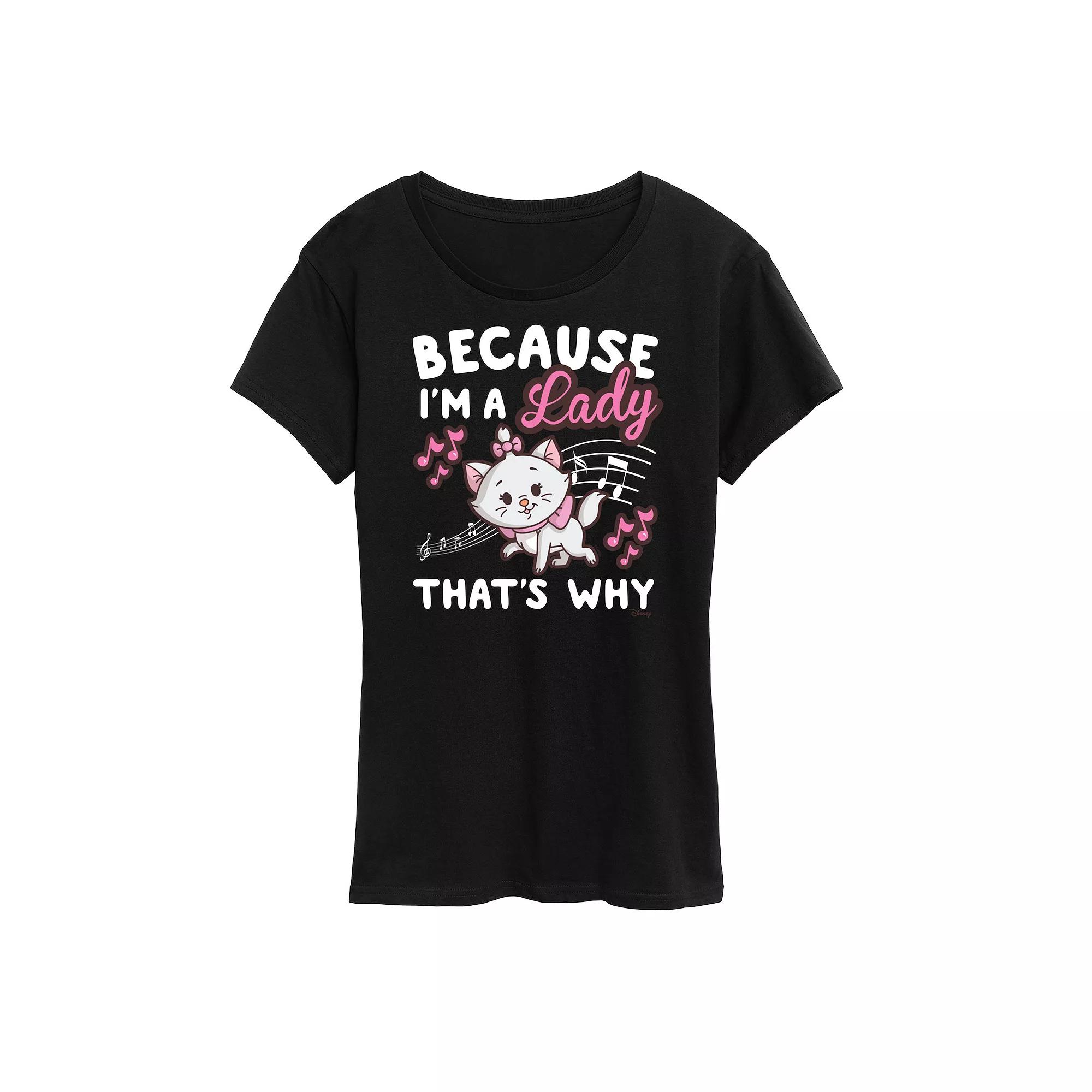 Disney's The Aristocats Women's I'm A Lady Graphic Tee, Girl's,  Product Image