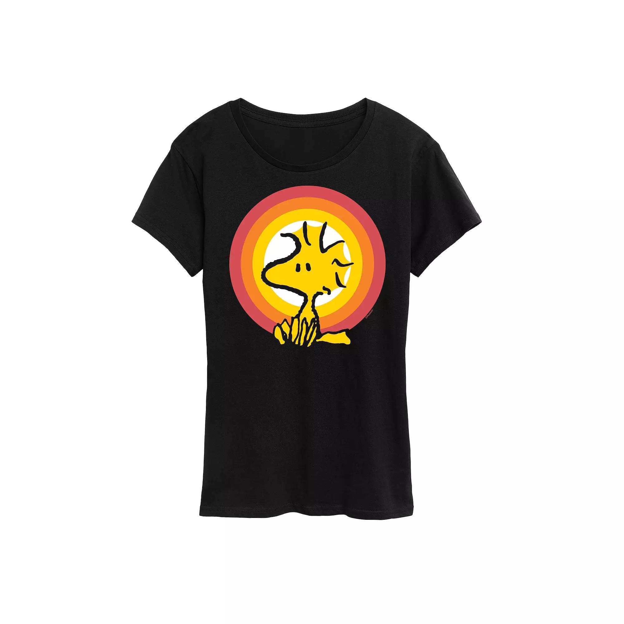 Women's Peanuts Woodstock Sunset Graphic Tee,  Product Image