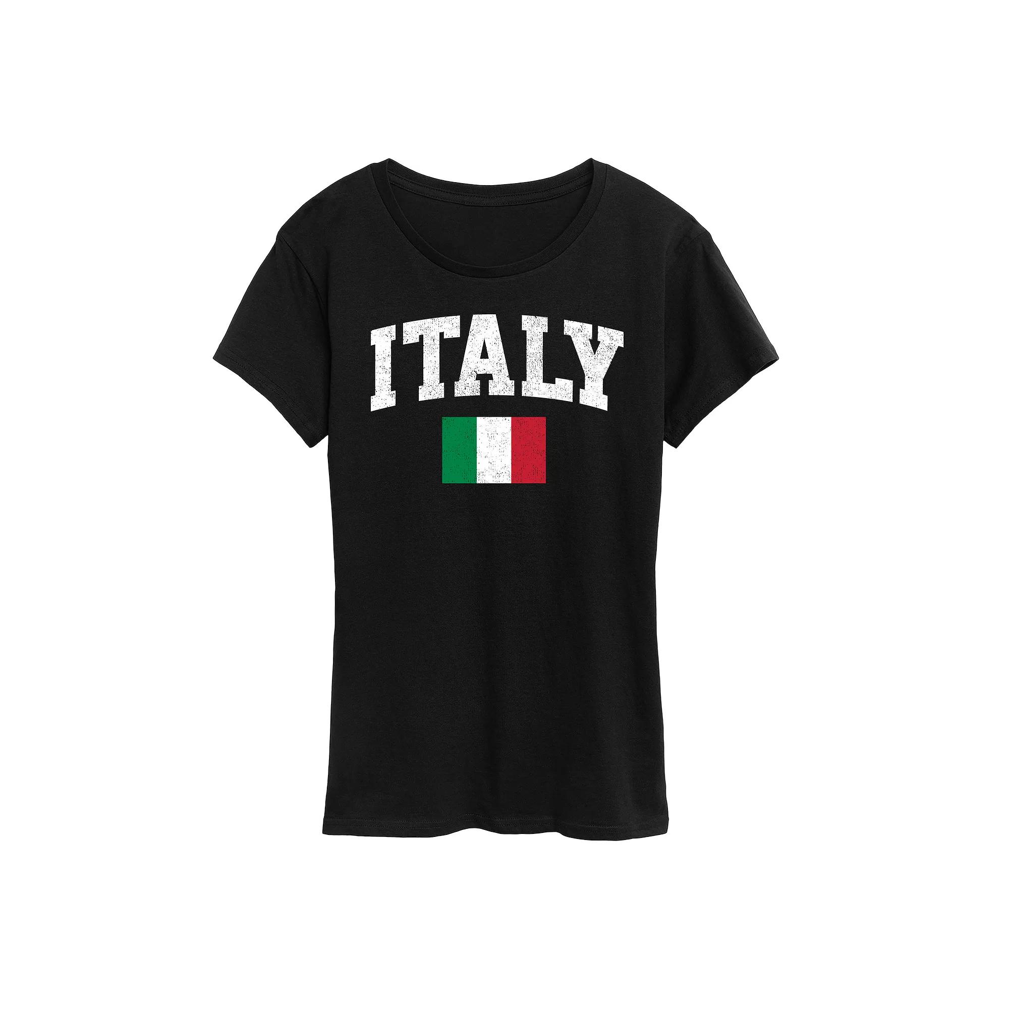 Women's Italy Flag Graphic Tee,  Product Image
