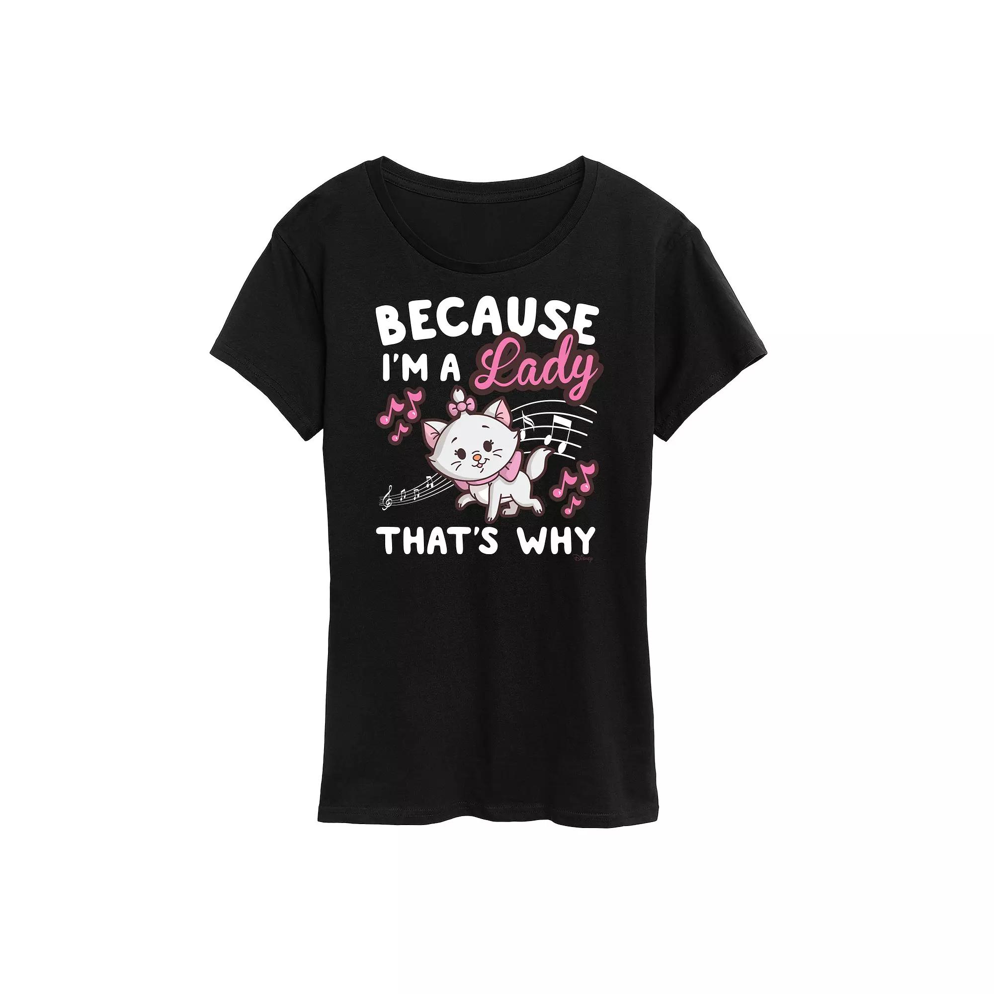 Disney's The Aristocats Women's I'm A Lady Graphic Tee, Girl's,  Product Image