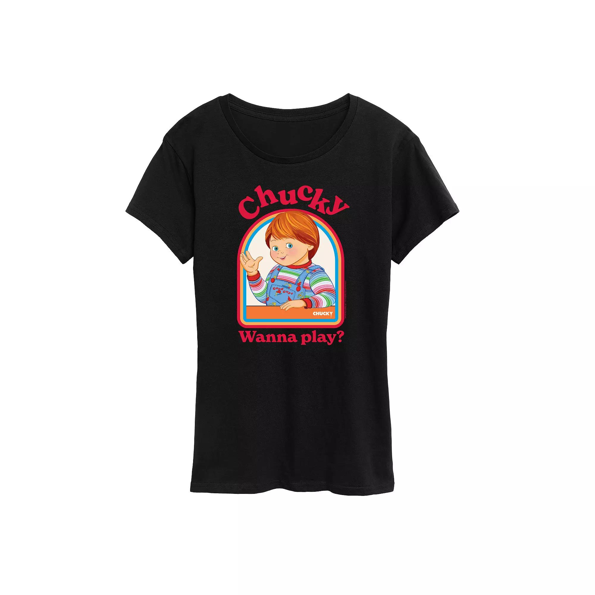 Women's Chucky Wanna Play Graphic Tee,  Product Image