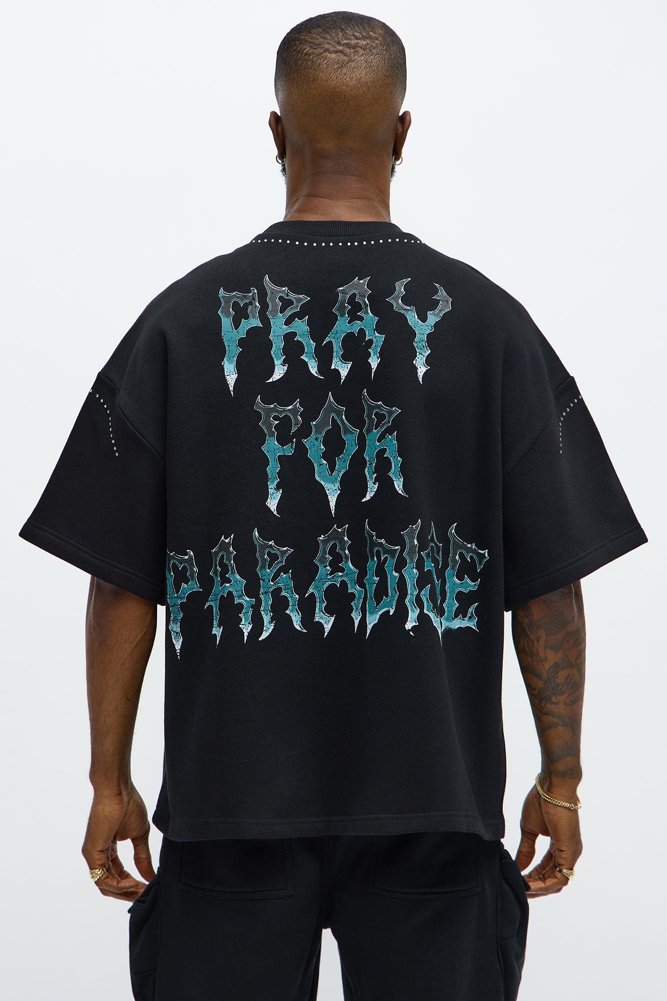 Tyson Pray Oversized Short Sleeve Tee - Black Male Product Image