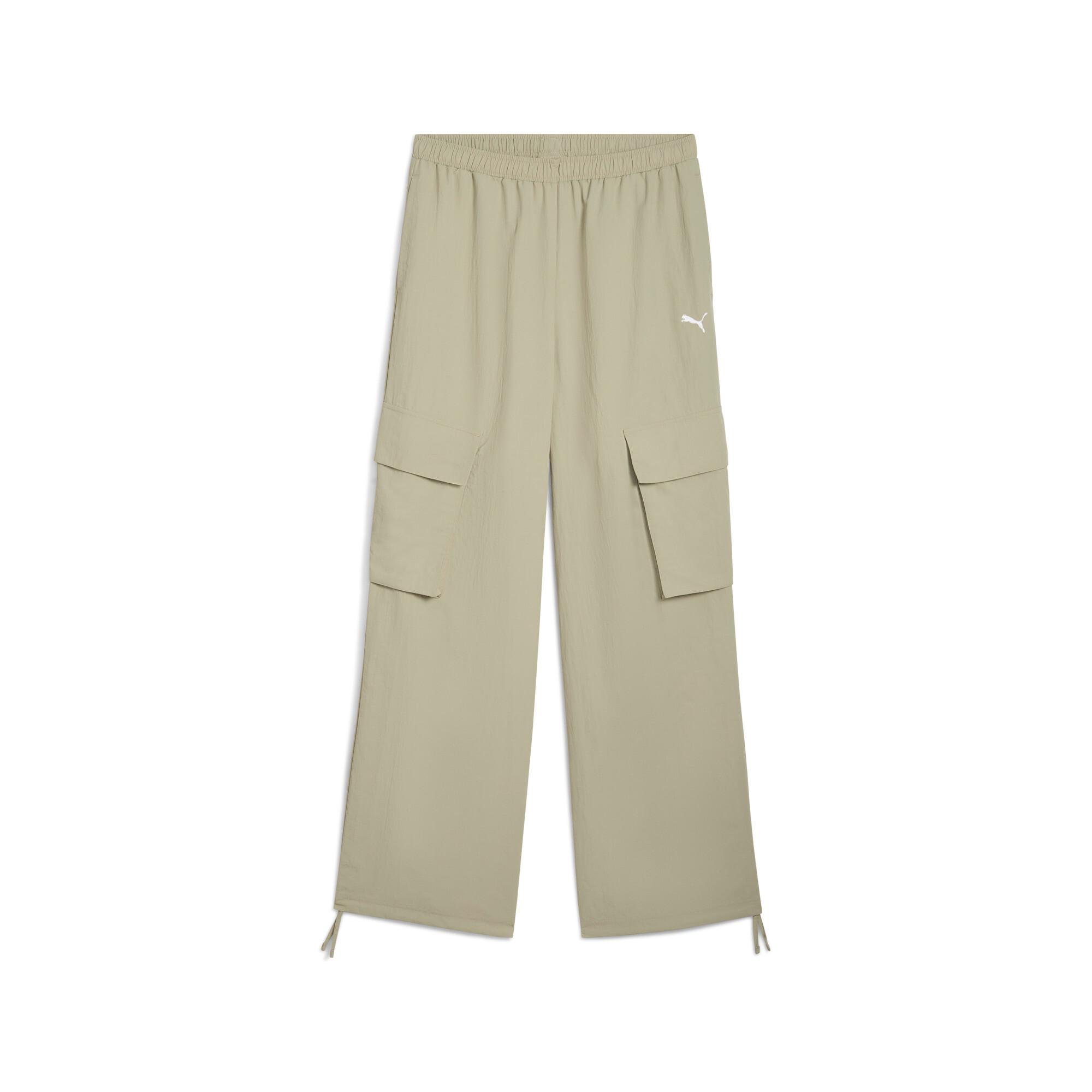 PUMA Wardrobe Essentials Women's Relaxed Woven Cargo Pants Product Image