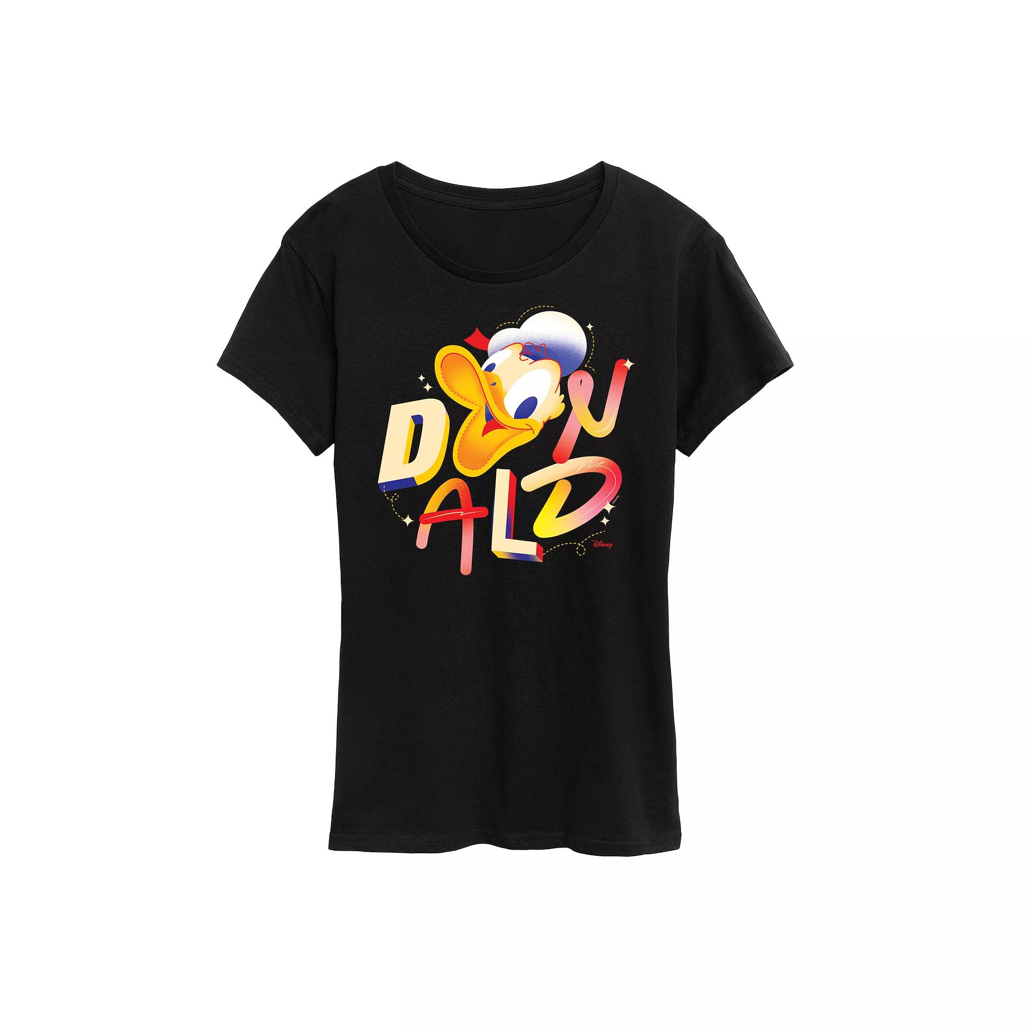 Disney's Donald Duck Women's Geometric Graphic Tee,  Product Image