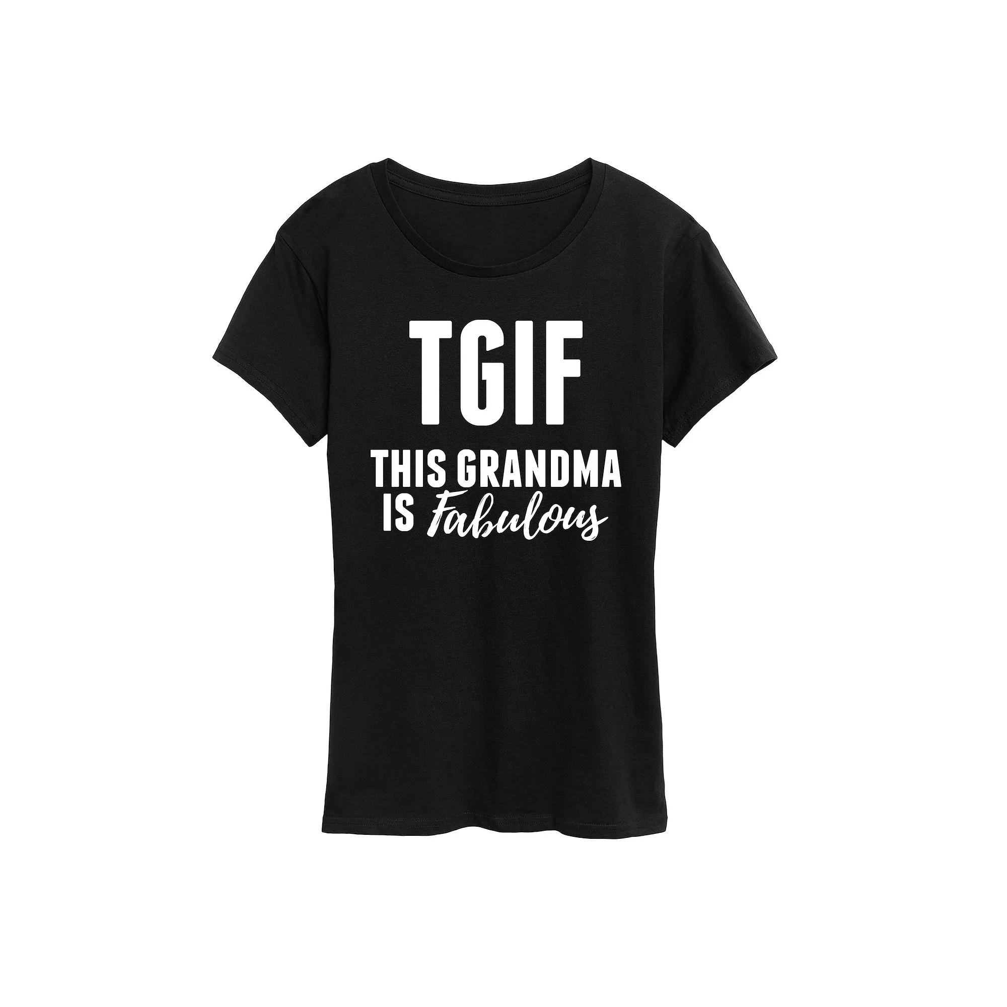 Plus This Grandma Is Fabulous Graphic Tee, Women's,  Product Image