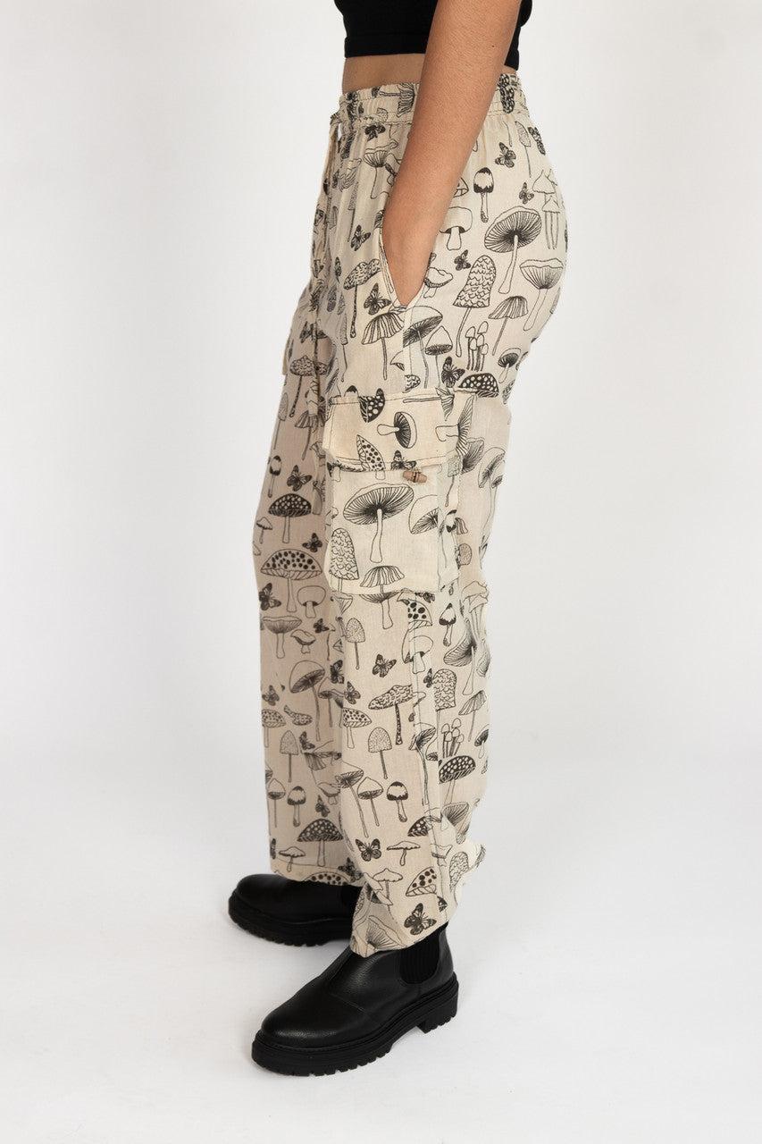 Natural Mushroom Cargo Pants Product Image