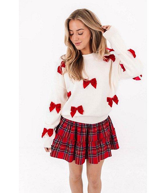 J.Marie Jenna Long Sleeve Bow front Sweater Product Image
