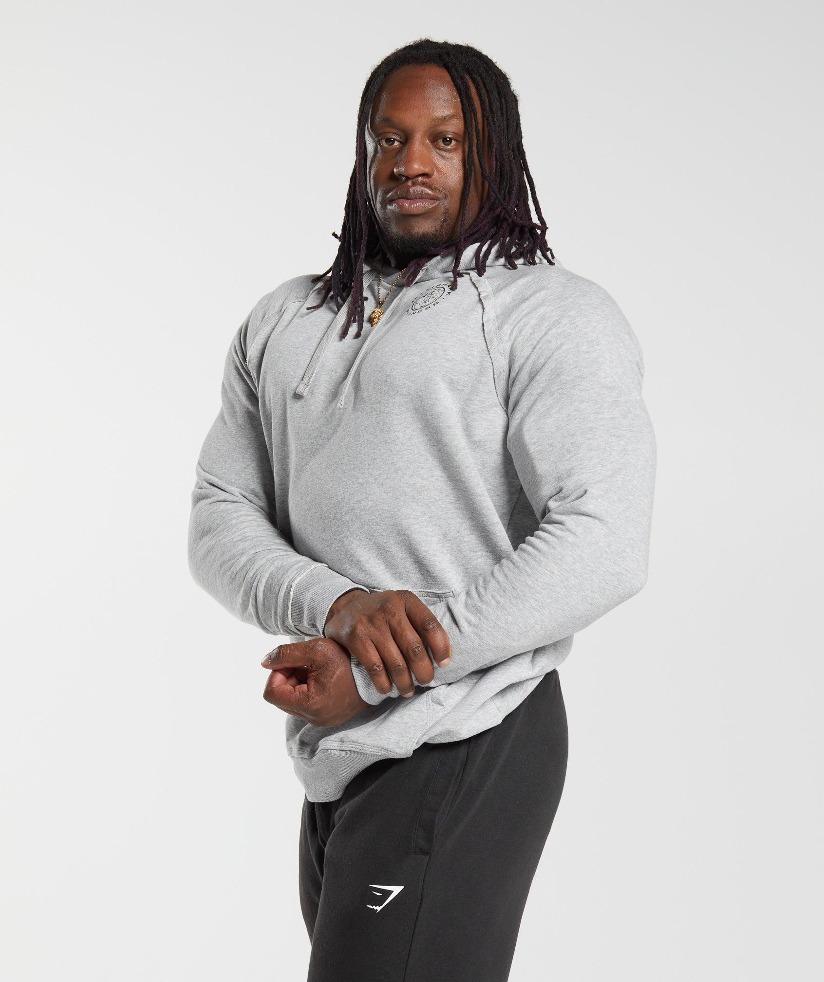 Gymshark Legacy Hoodie - Light Grey Marl Male Product Image