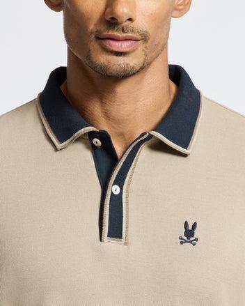 MENS KENT LONG SLEEVE PIQUE POLO - B6M935D200 Product Image