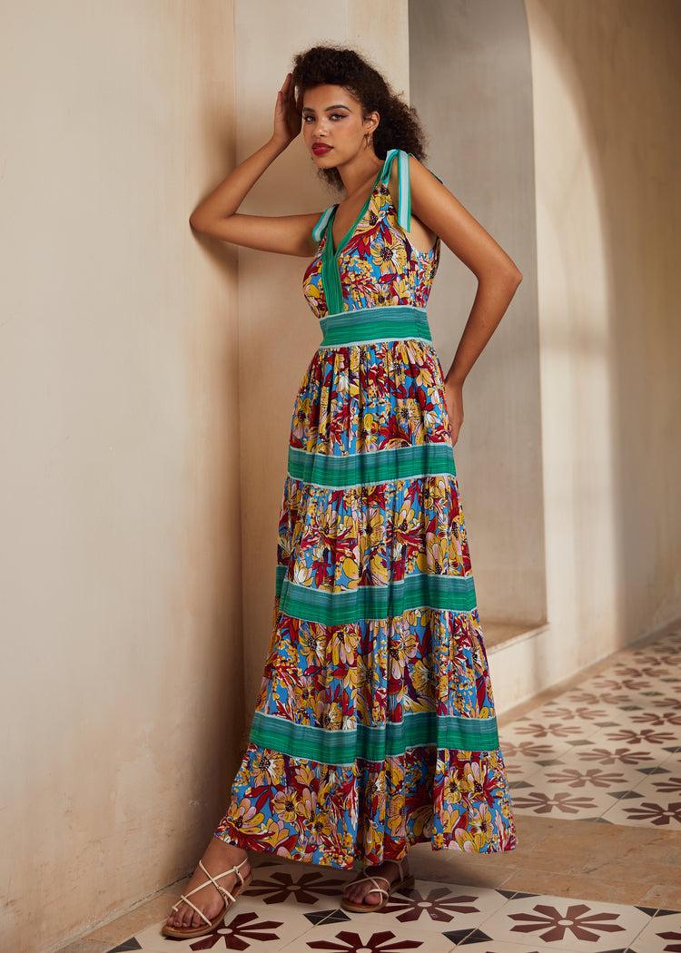 The Sunset Stroll Maxi Dress Product Image