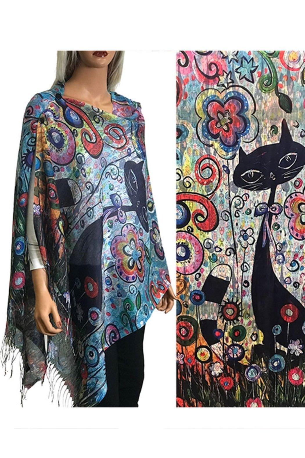 Art Design Cotton Touch Button Shawl Product Image