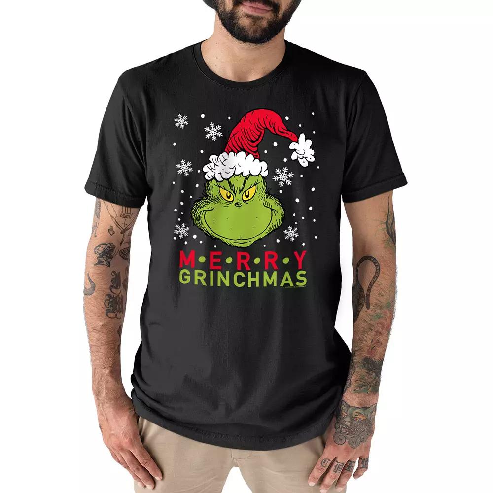 Big & Tall Dr. Seuss Merry Grinchmas Tee, Men's,  Product Image