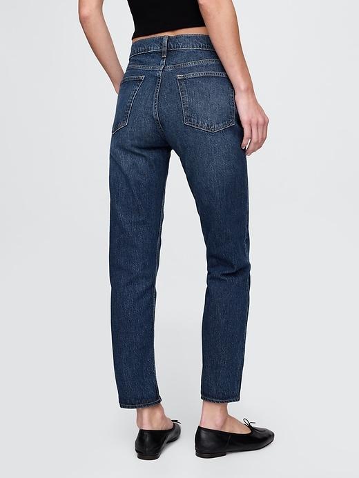 High Rise Cheeky Straight Jeans Product Image