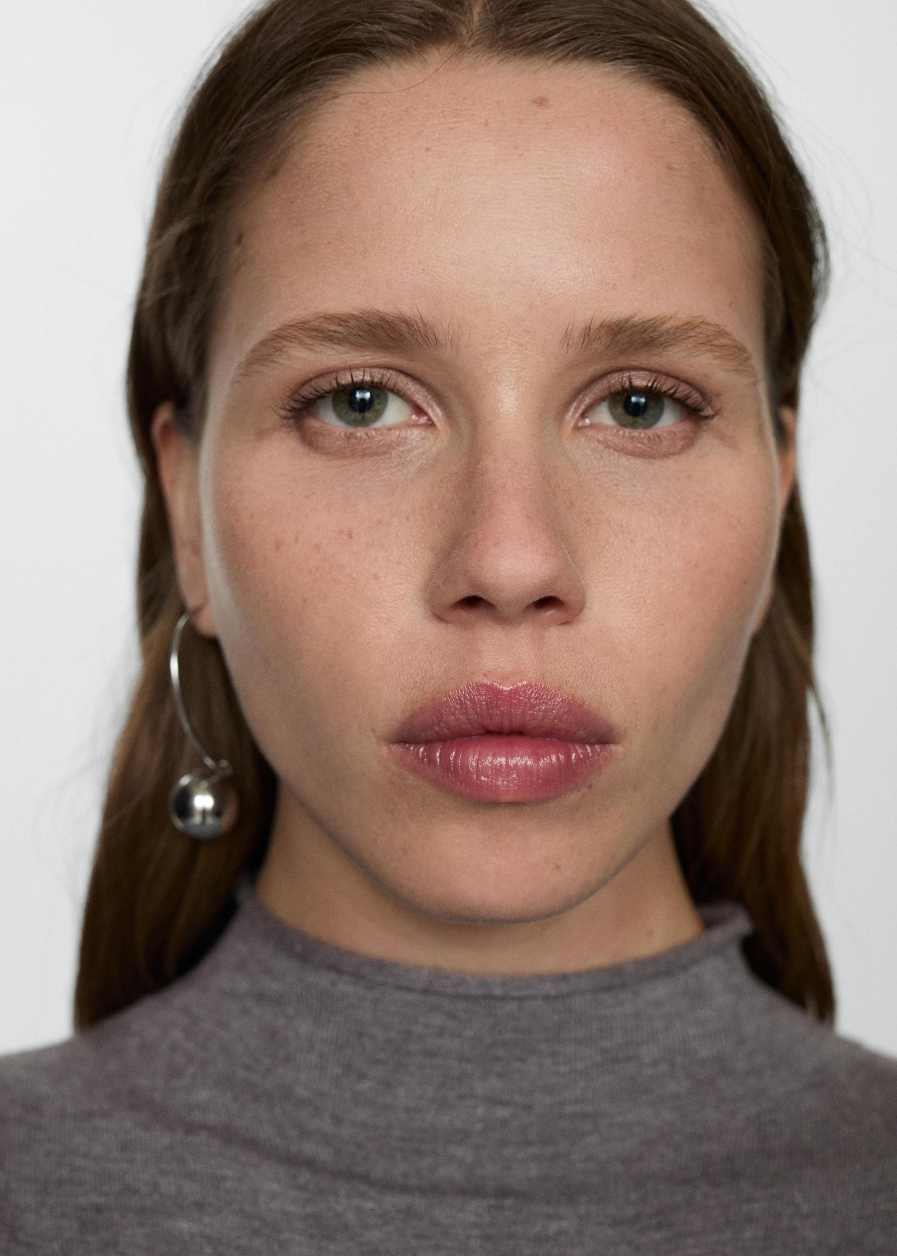 Perkins-neck knitted dress - Women | MANGO USA Product Image