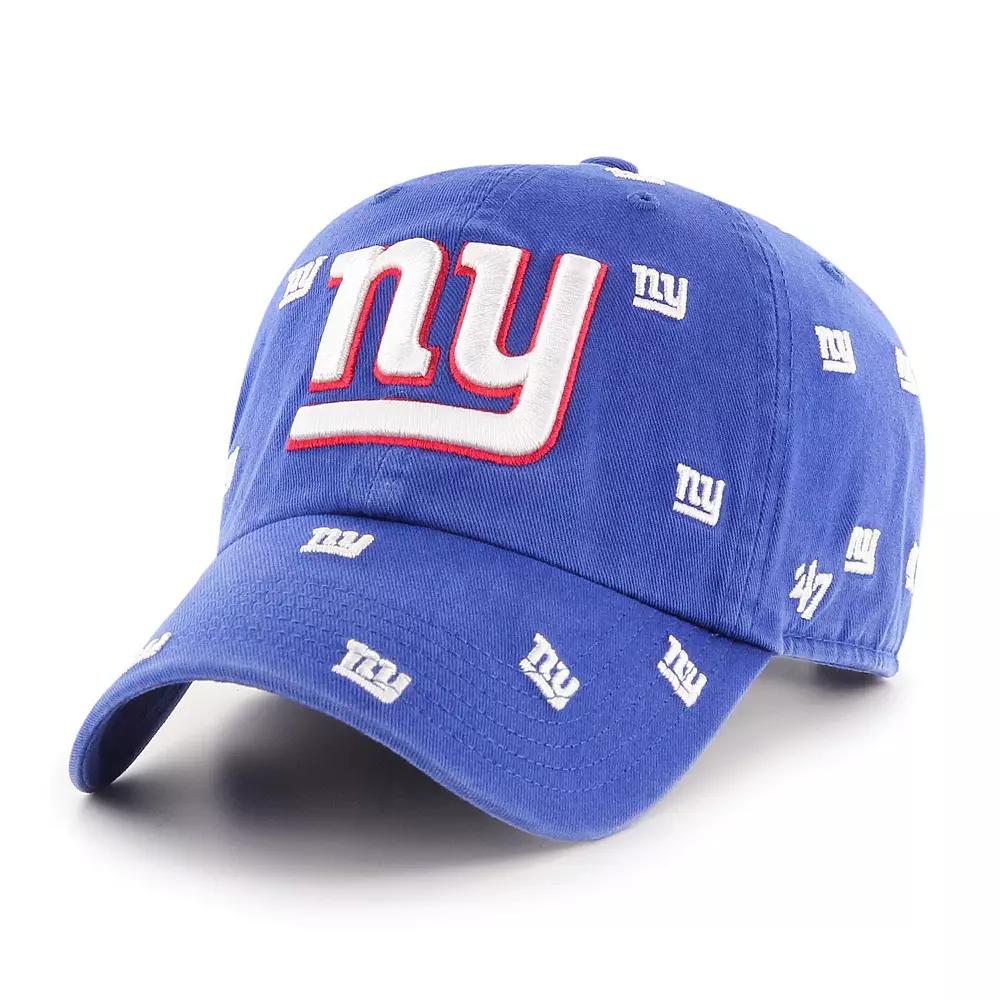 Women's '47 Royal New York Giants Confetti Clean Up Adjustable Hat, Blue Product Image