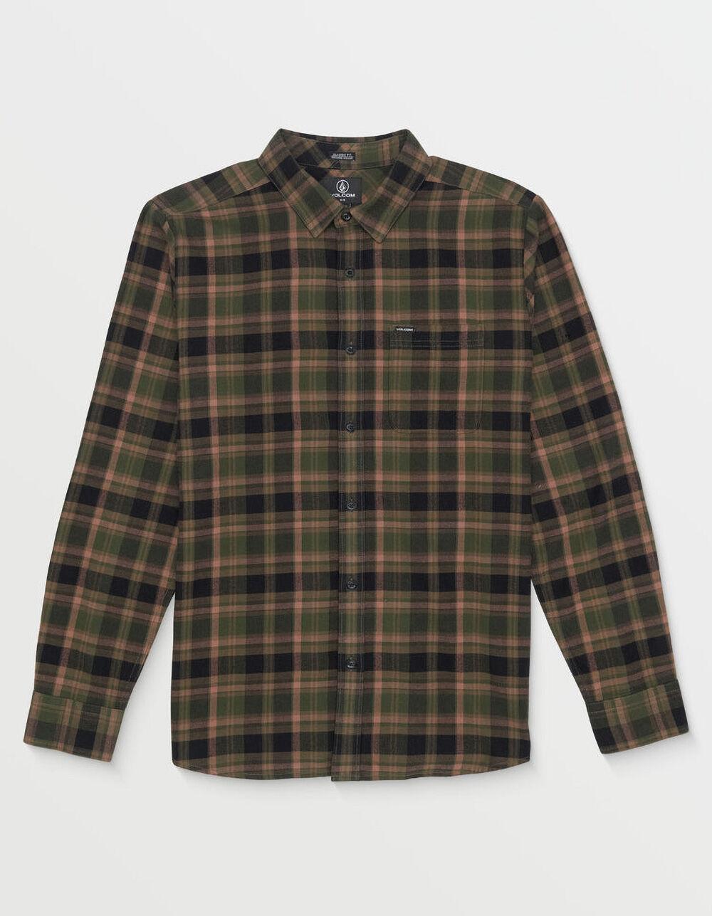 VOLCOM Caden Plaid Mens Flannel - KHAKI Product Image