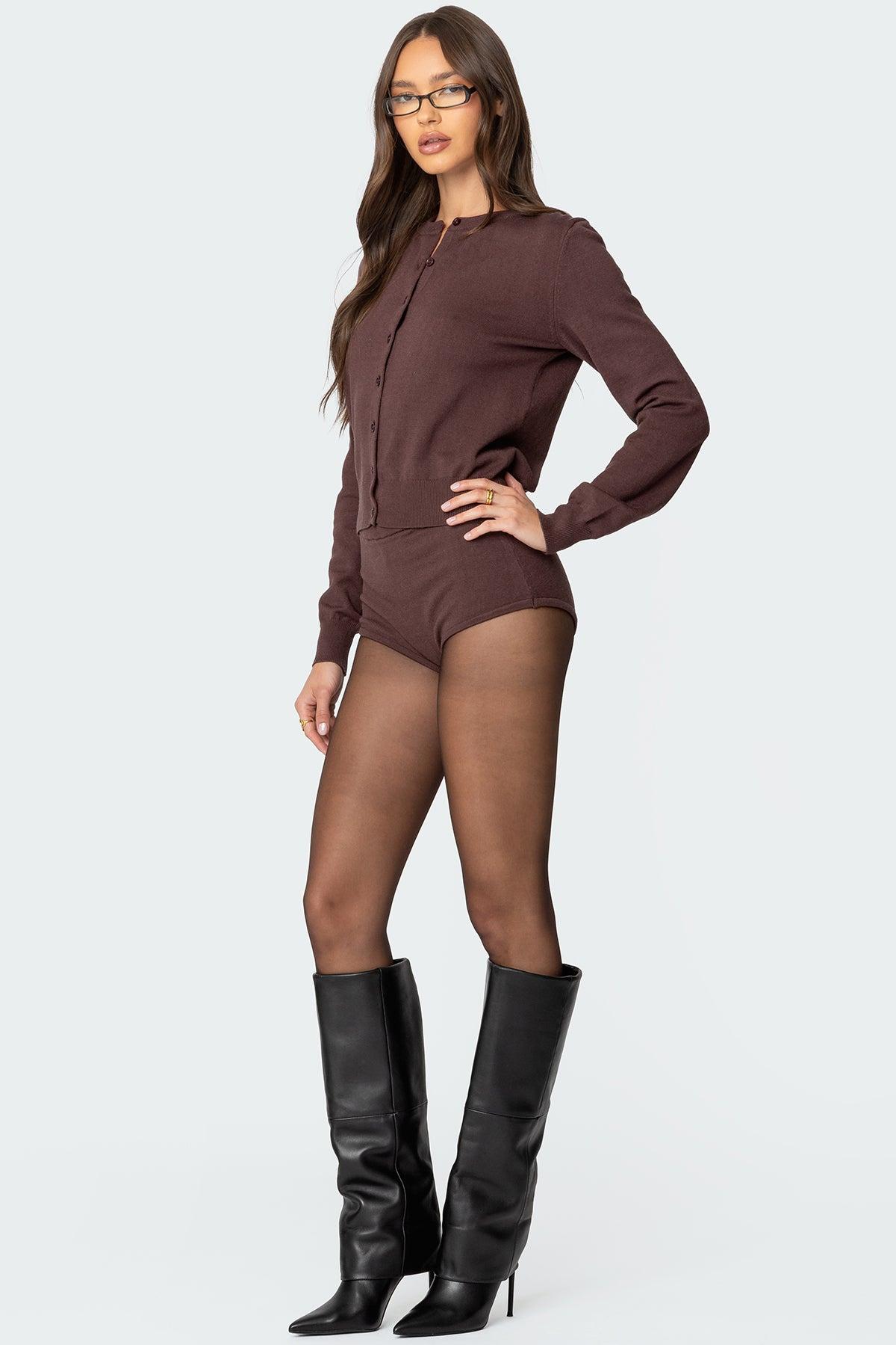 Ashlin Knit Micro Shorts Product Image