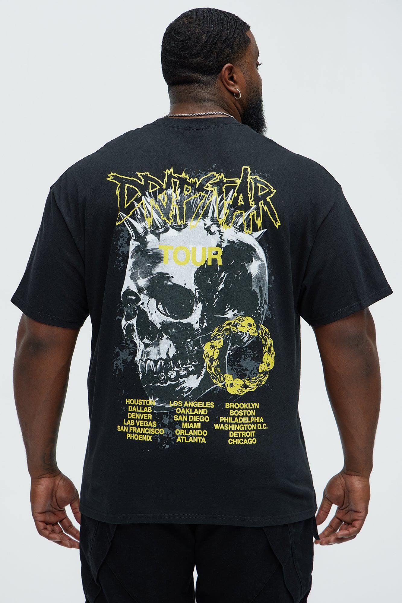 Tour Short Sleeve Crew Neck T shirt - Black Product Image