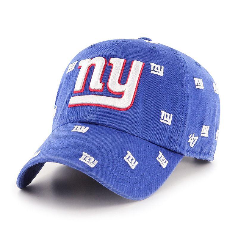 Women's '47 Royal New York Giants Confetti Clean Up Adjustable Hat, Blue Product Image