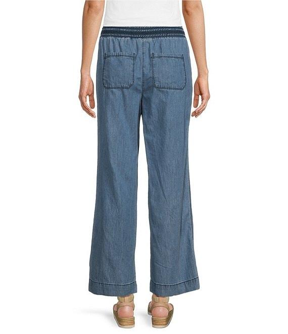 Westbound Smocked Waist Wide-Leg Linen Pants Product Image