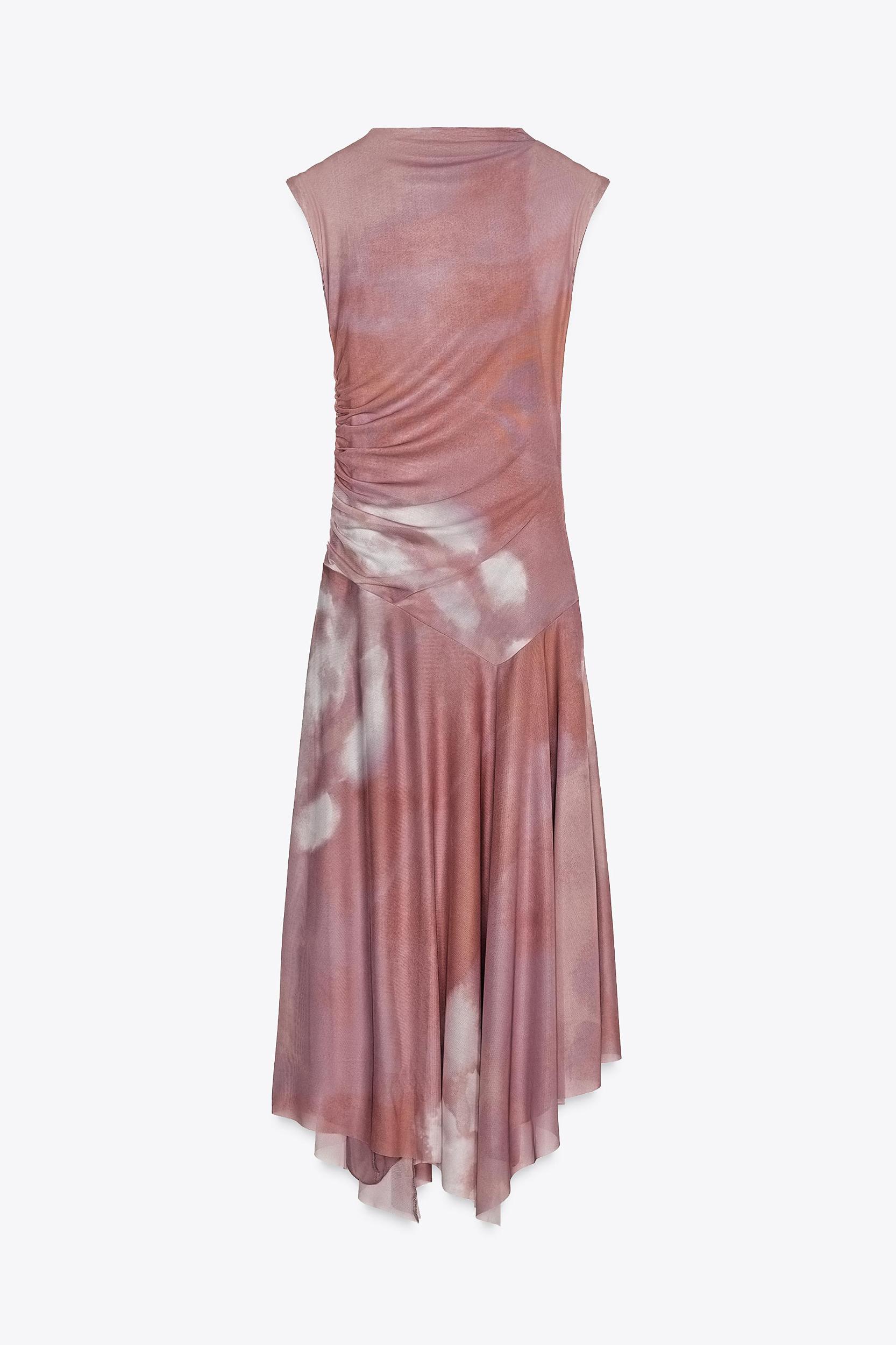RUCHED TULLE DRESS Product Image