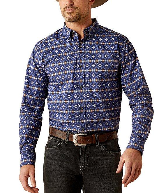 Ariat Connor Long Sleeve Printed Fitted Shirt Product Image