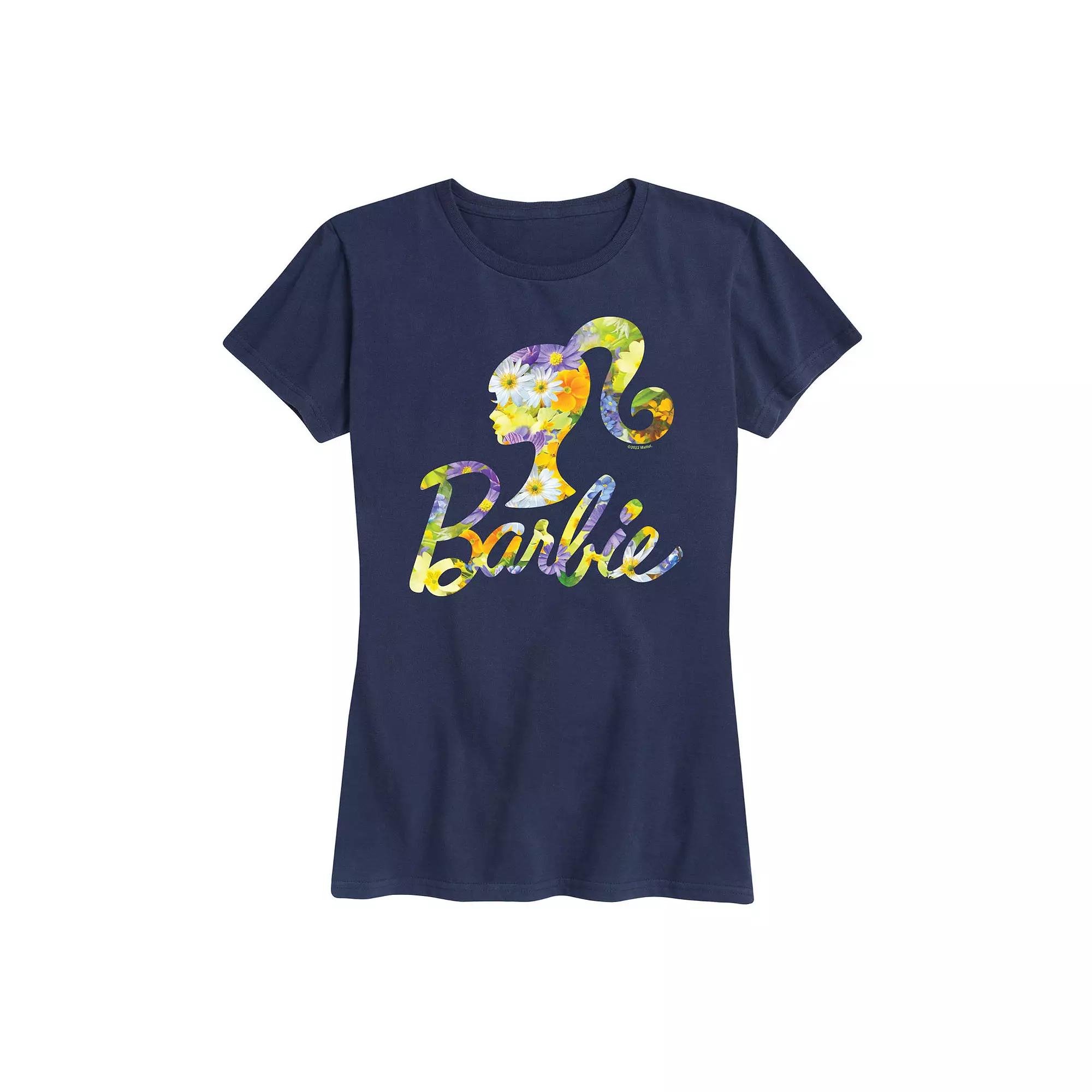 Women's Barbie® Logo Shamrock Pattern Graphic Tee,  Product Image
