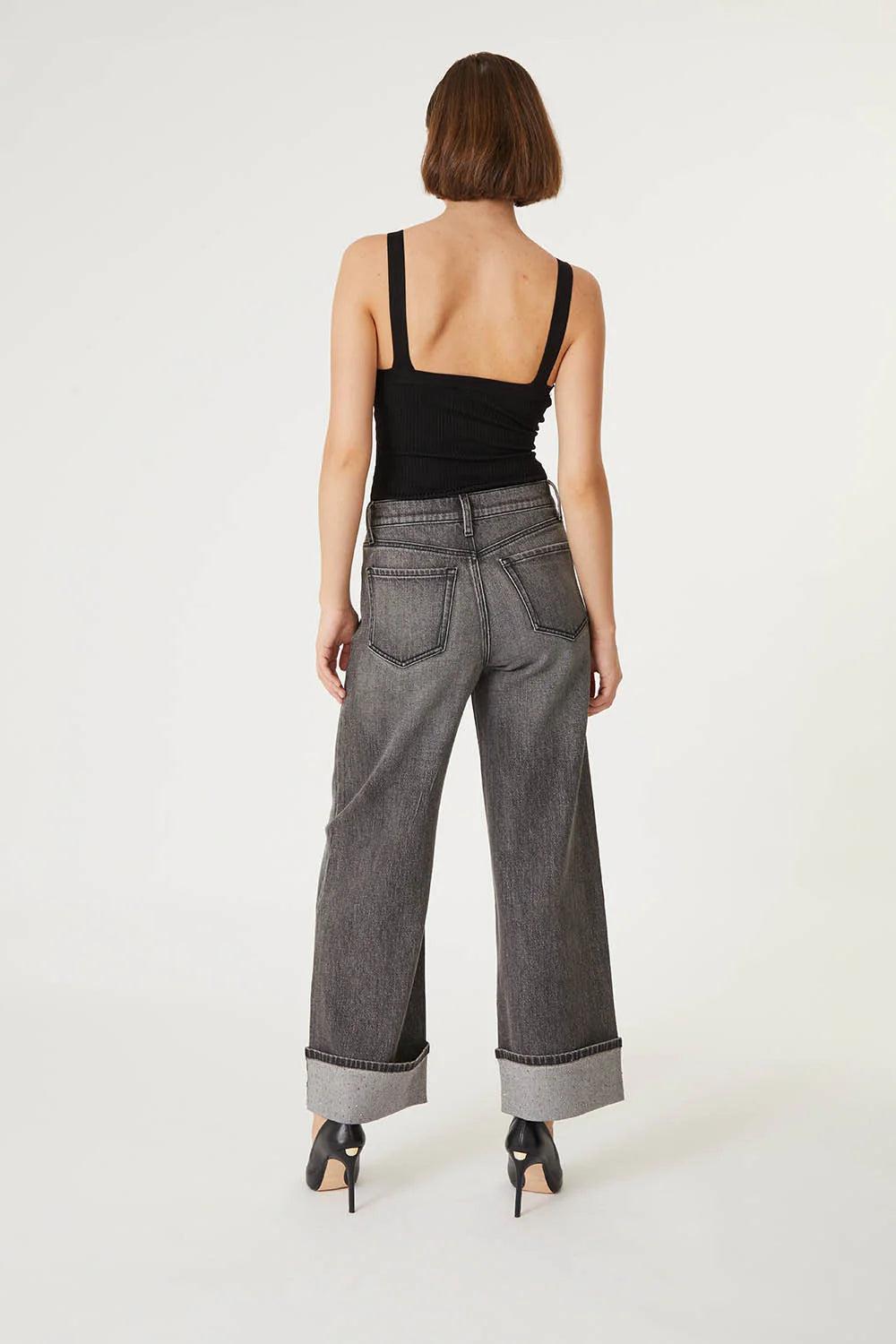 Tribecca Wide Cuff Jean - Black Diamond Product Image