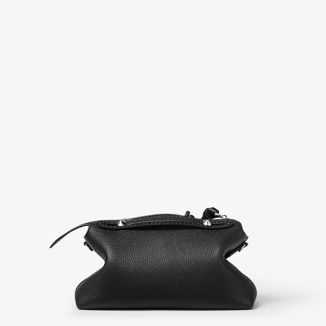 By The Way Selleria MediumBlack Selleria bag with 192 hand-sewn topstitches Product Image