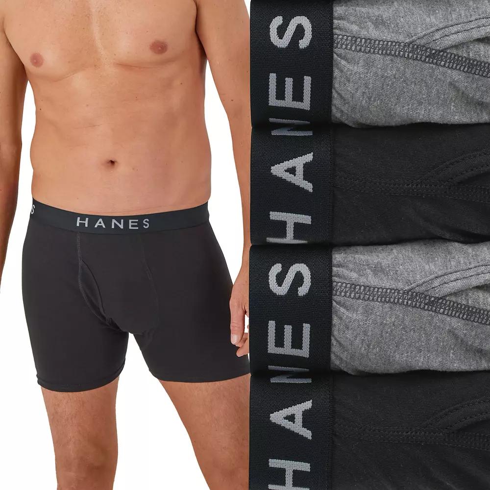 Men's Hanes® 4 Pack Ultimate ComfortBlend Boxer Brief Underwear,  Product Image