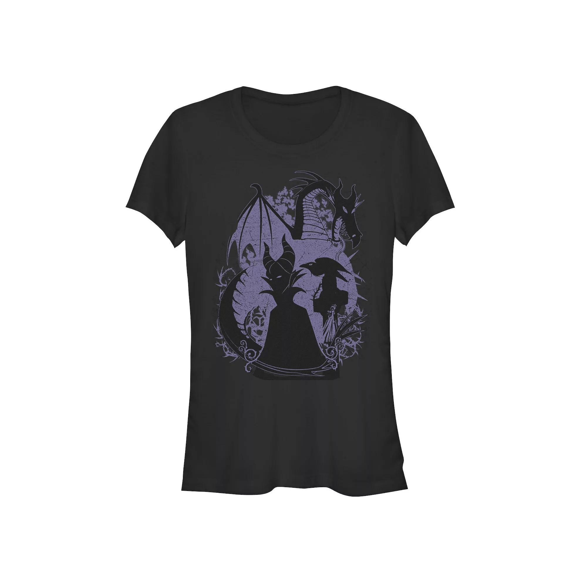 Disney's Sleeping Beauty Juniors' Maleficent Dragon Poster Graphic Tee, Girl's,  Product Image