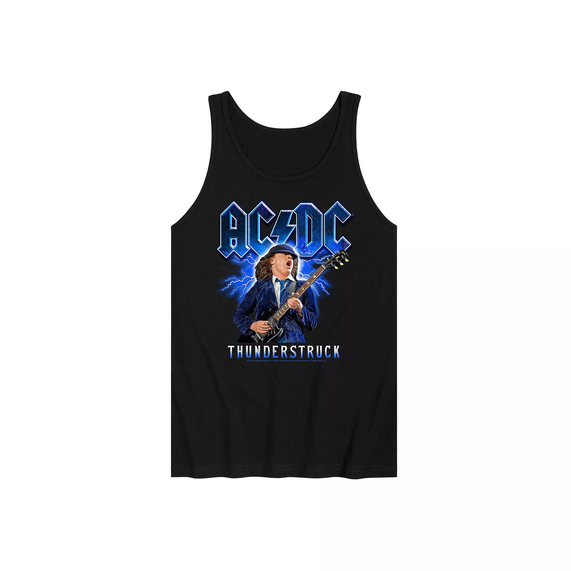 Men's ACDC Thunderstruck Tank Top, Size: Small, Black Product Image