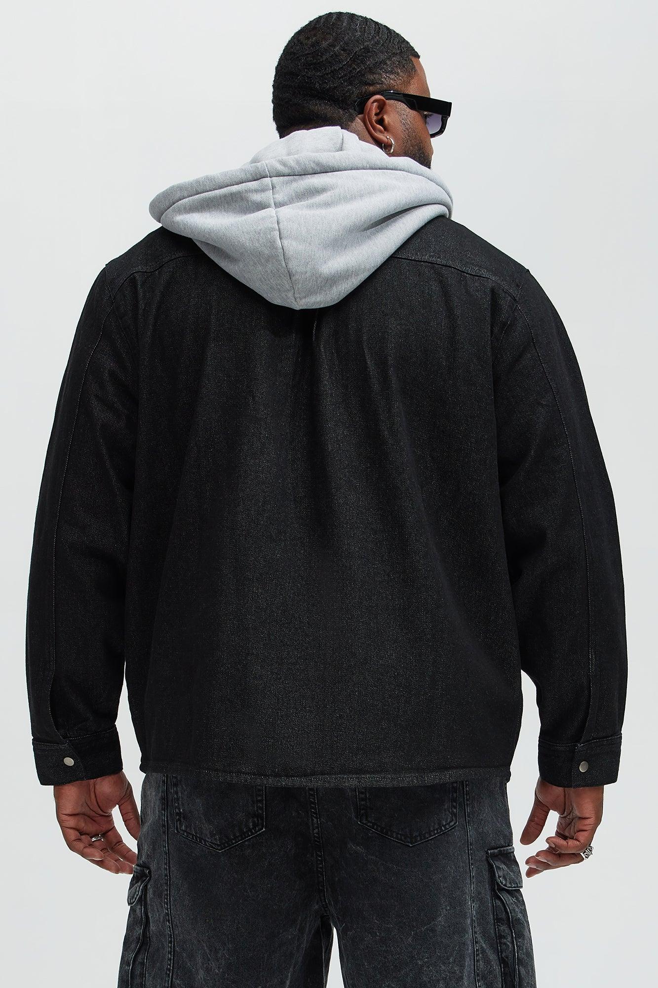 Jackson Lightweight Denim Shacket - Black Product Image