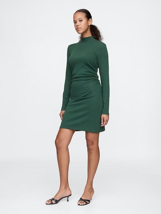 Modern Rib Mockneck Mini Dress Product Image