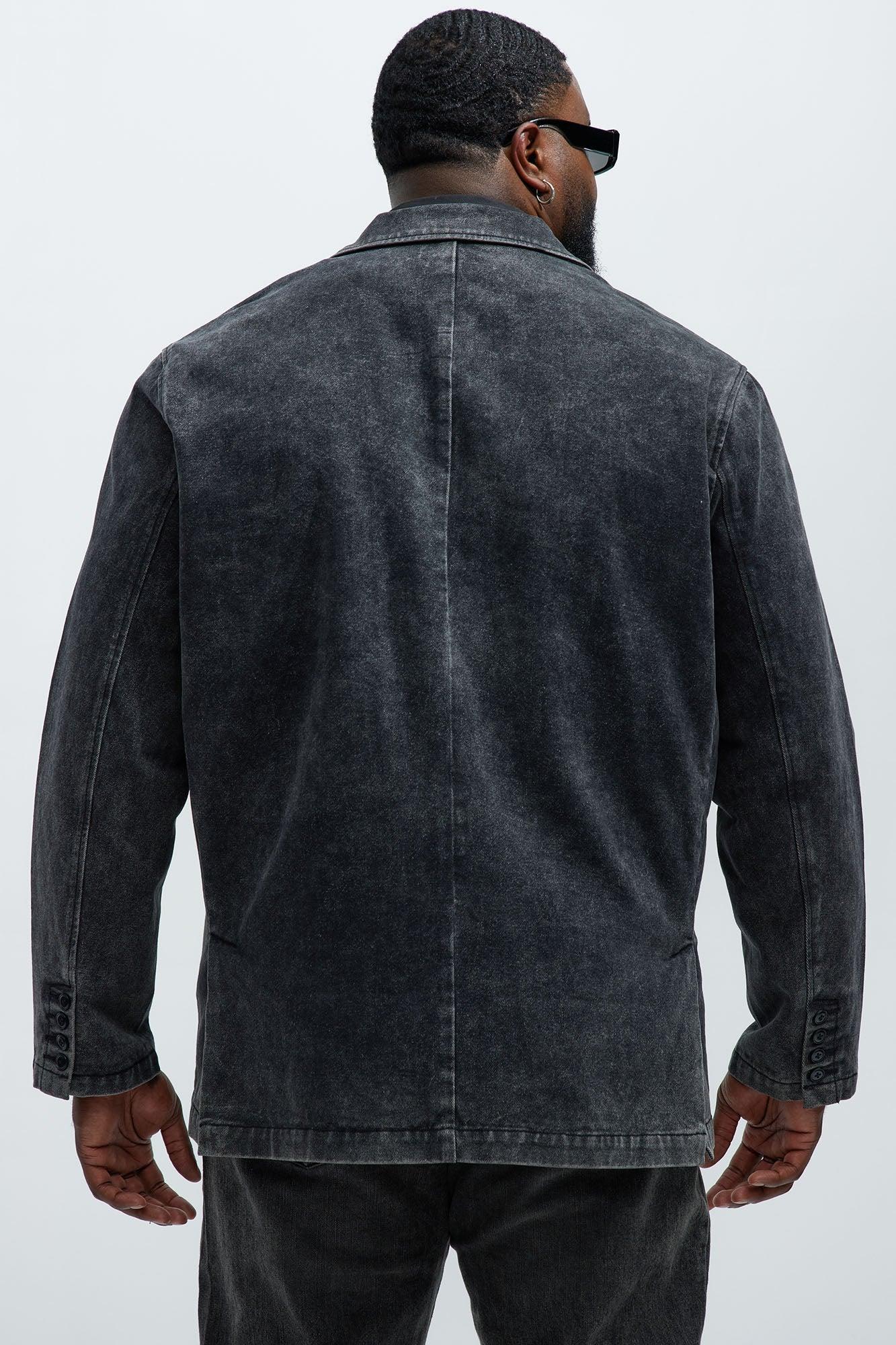 Belle Denim Blazer - Black Wash Product Image