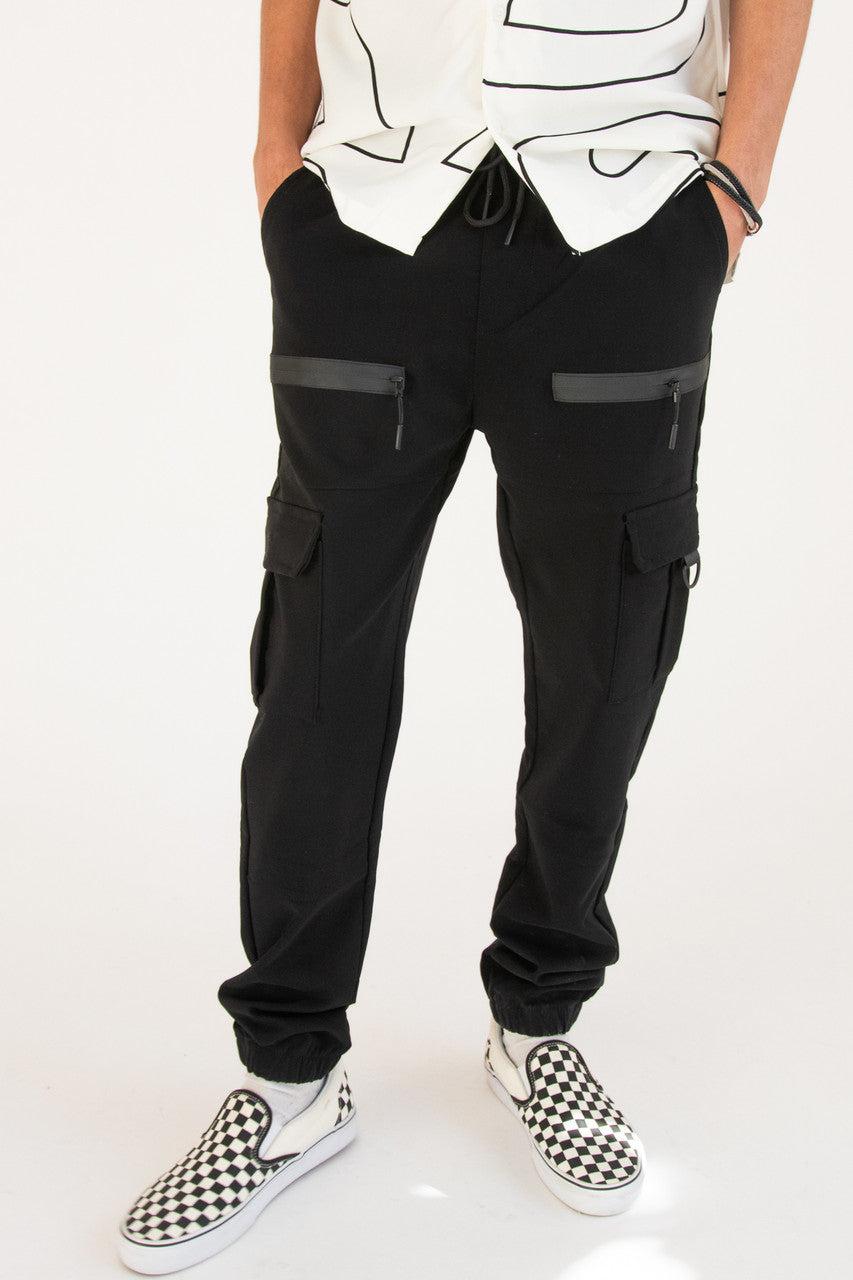Zipper Cargo Joggers Product Image