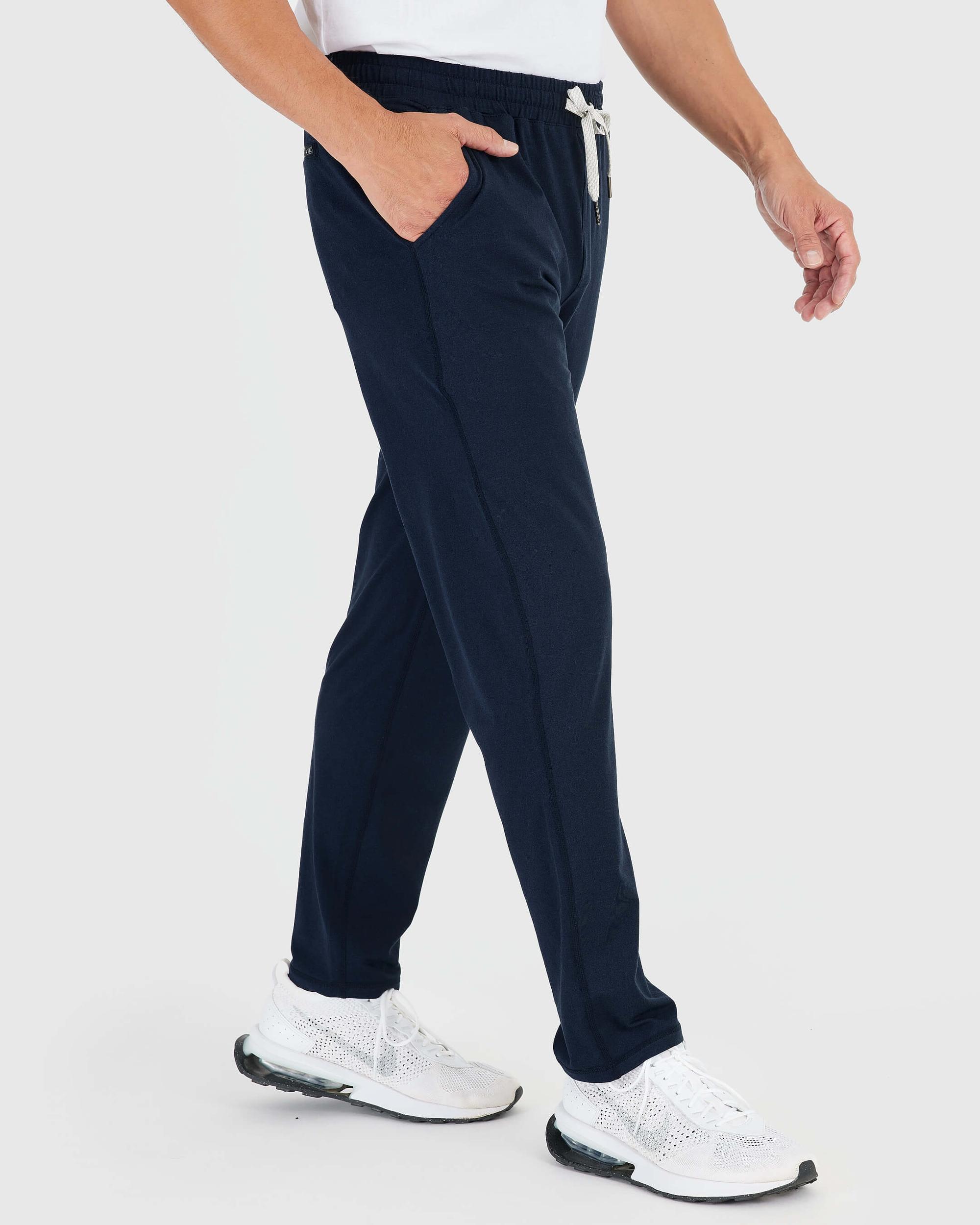 Heather Navy Active Comfort Straight Leg Pant Product Image