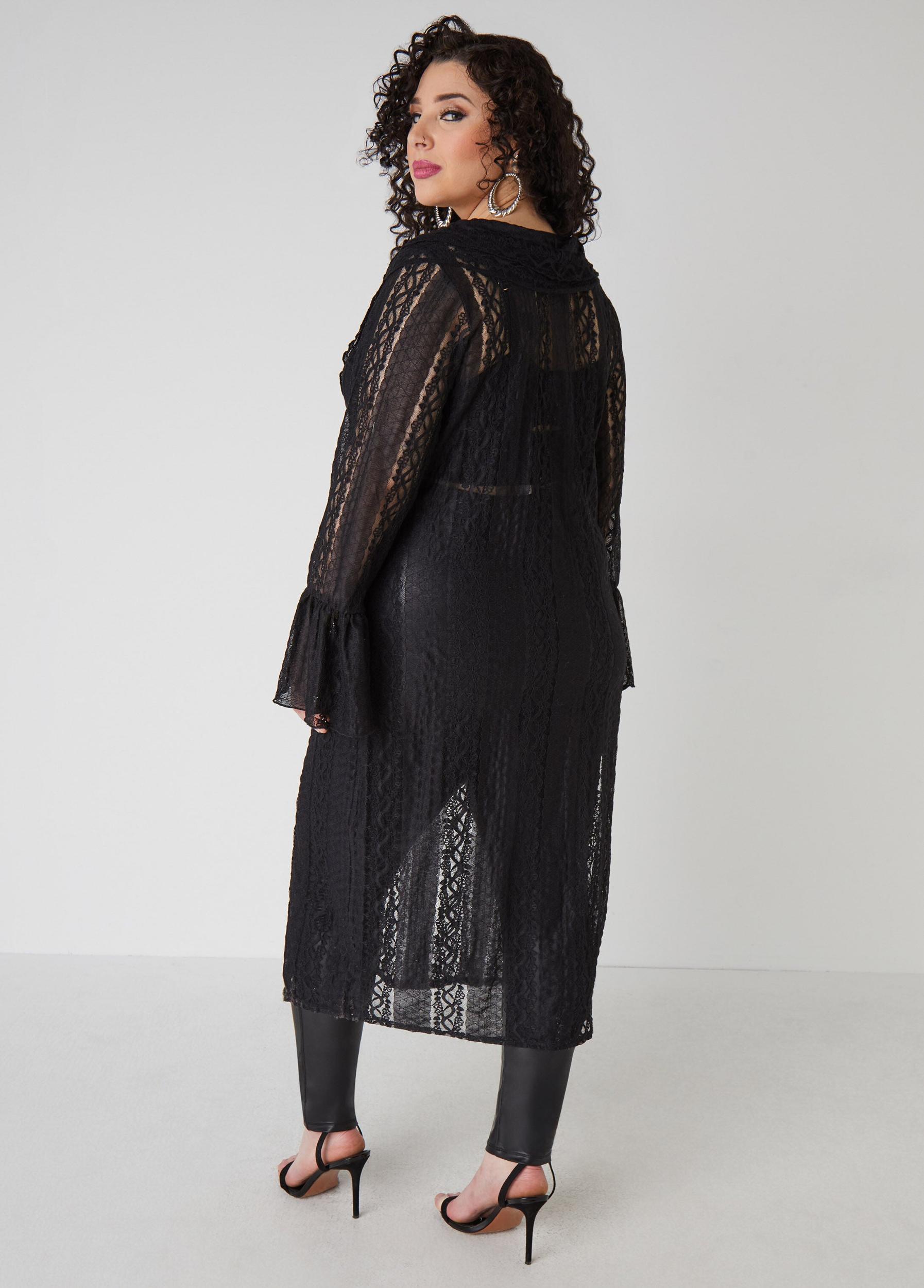 Ruffled Lace Duster Product Image