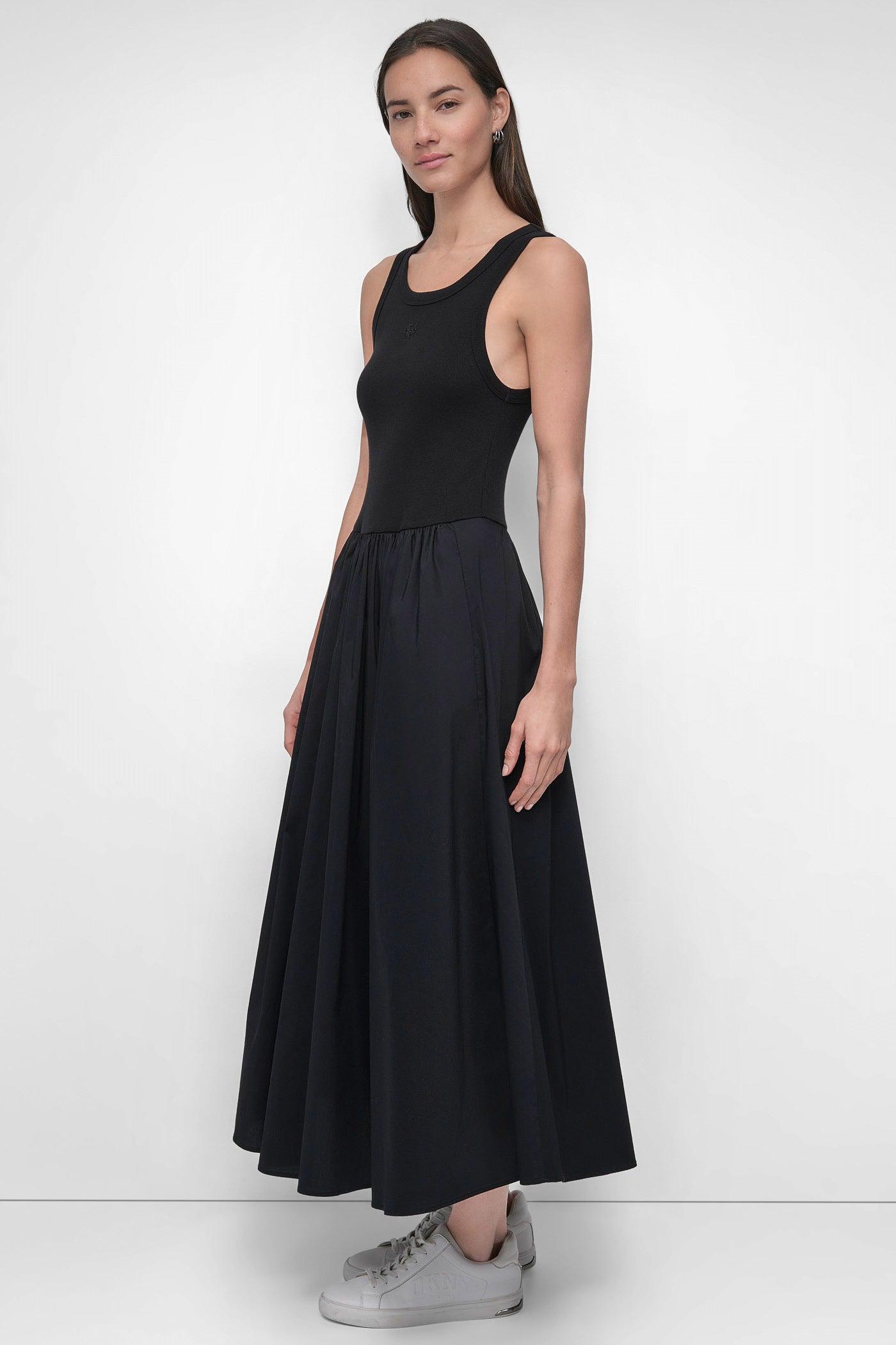 MIXED MEDIA MIDI TANK DRESS Product Image